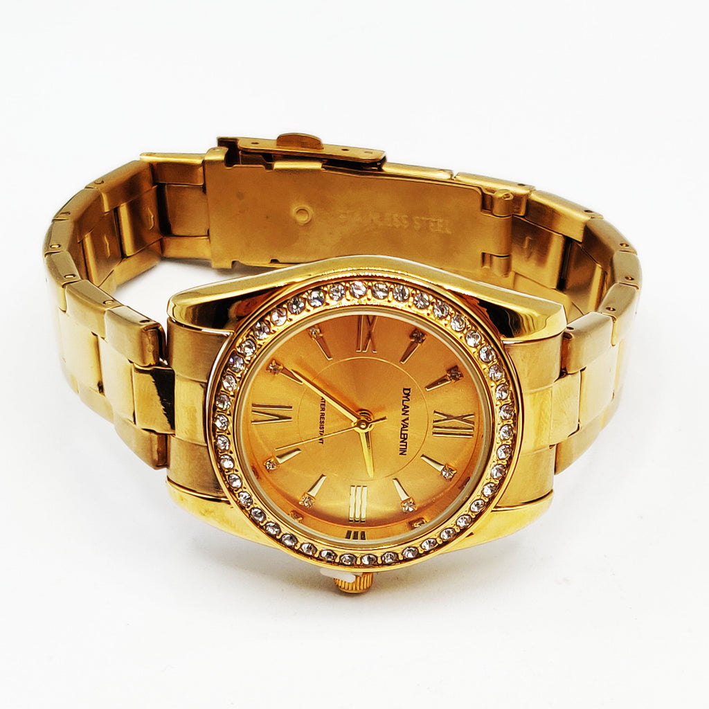 Montre Dylan Valentin DV6565 Fond Doré
