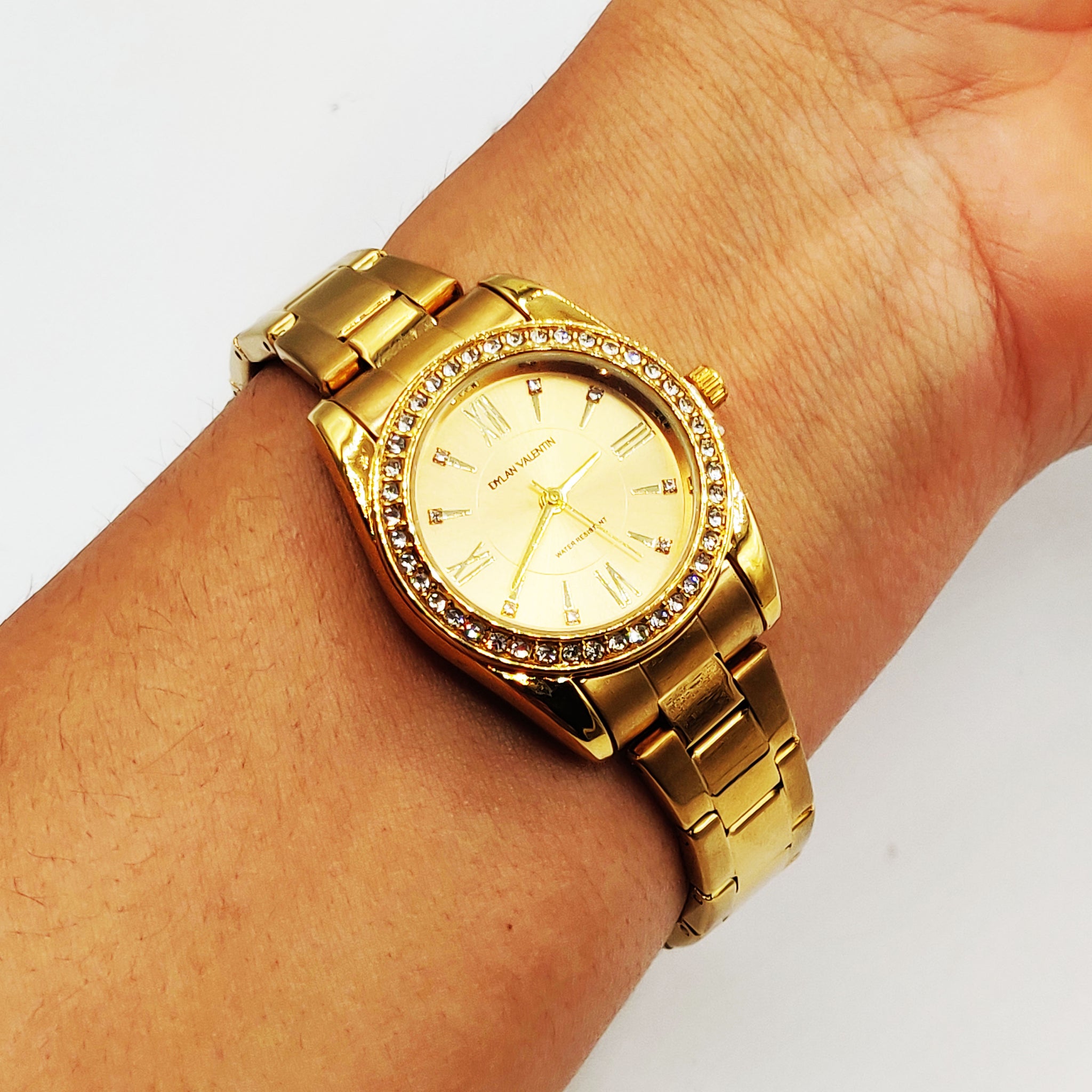 Montre Dylan Valentin DV6565 Fond Doré