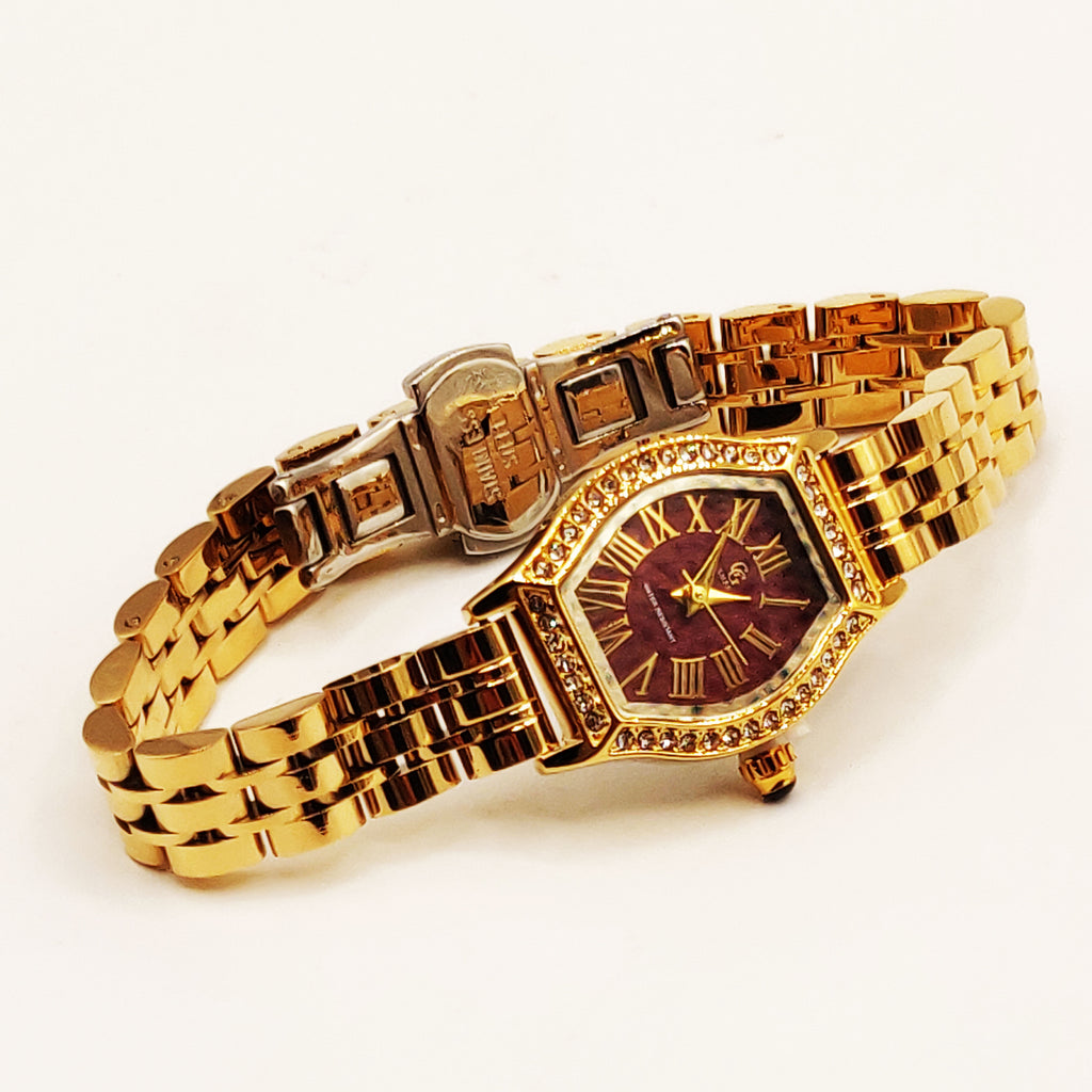 Montre GG Luxe Q820 Fond Bordeaux