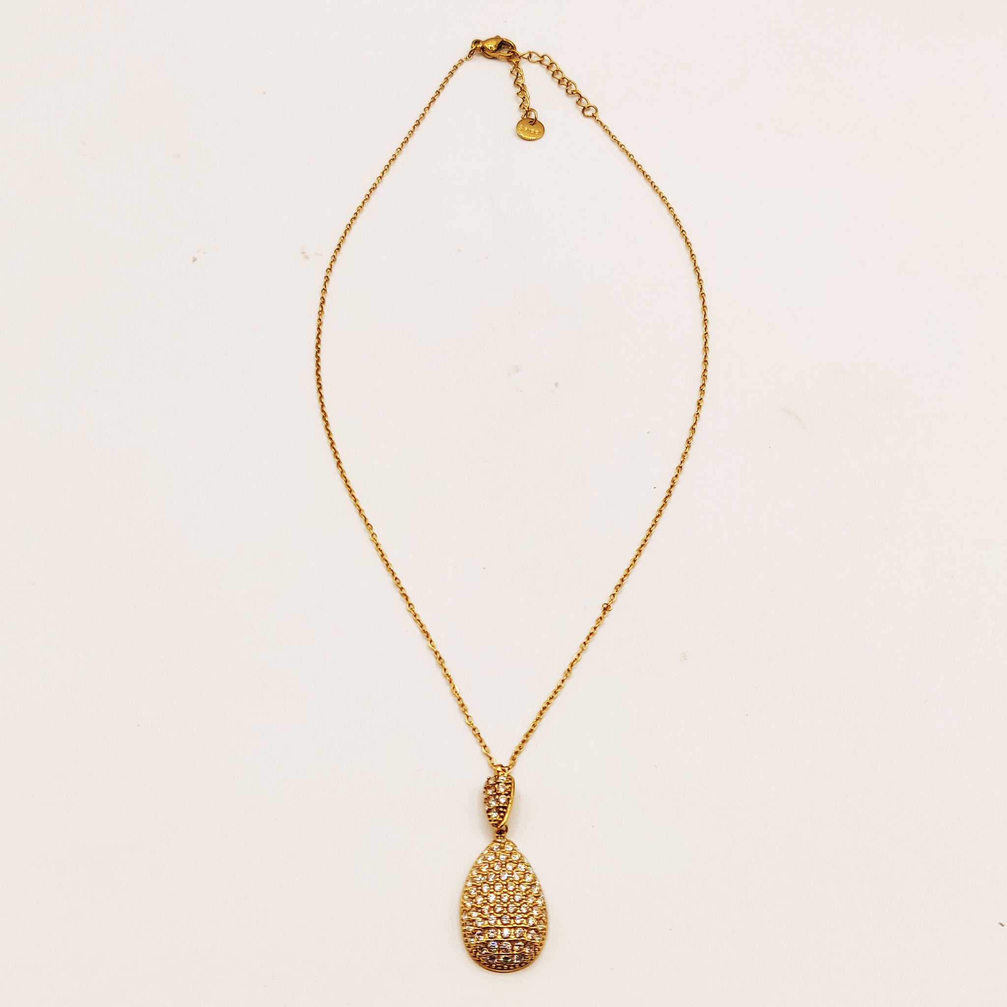 Collier Double Gouttes Full Cristaux