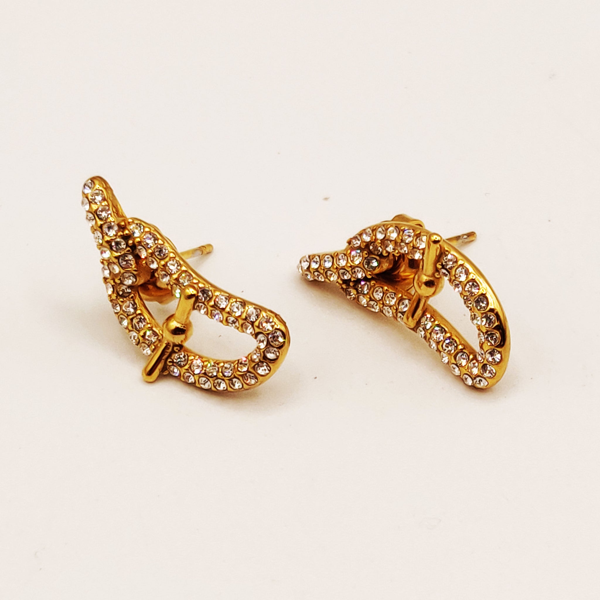 Boucles d'oreilles Chaîne H Luxe Pendentif H Luxe Fashion Cristaux Luxe