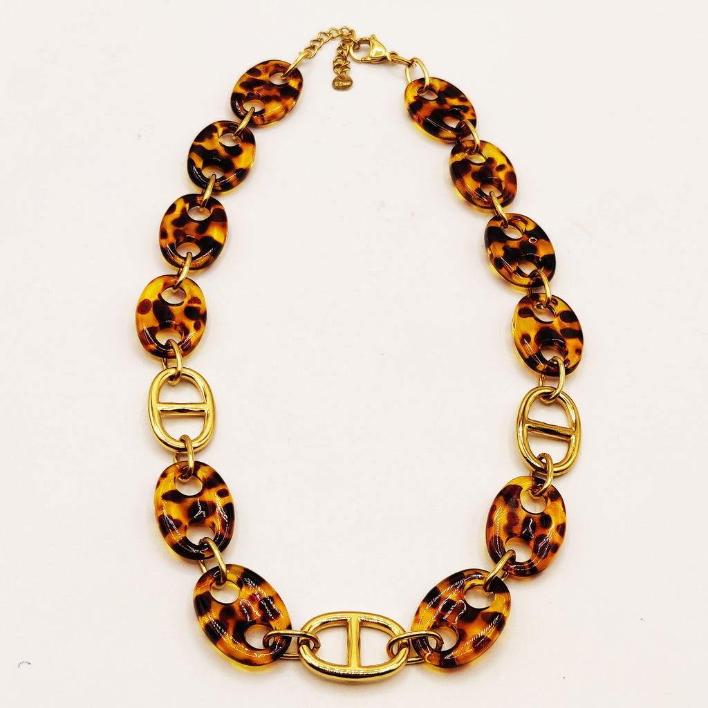 Collier Multi H Luxe Léopard