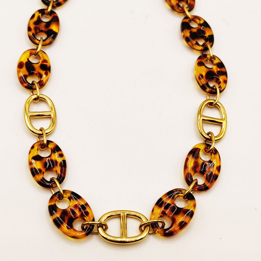 Collier Multi H Luxe Léopard