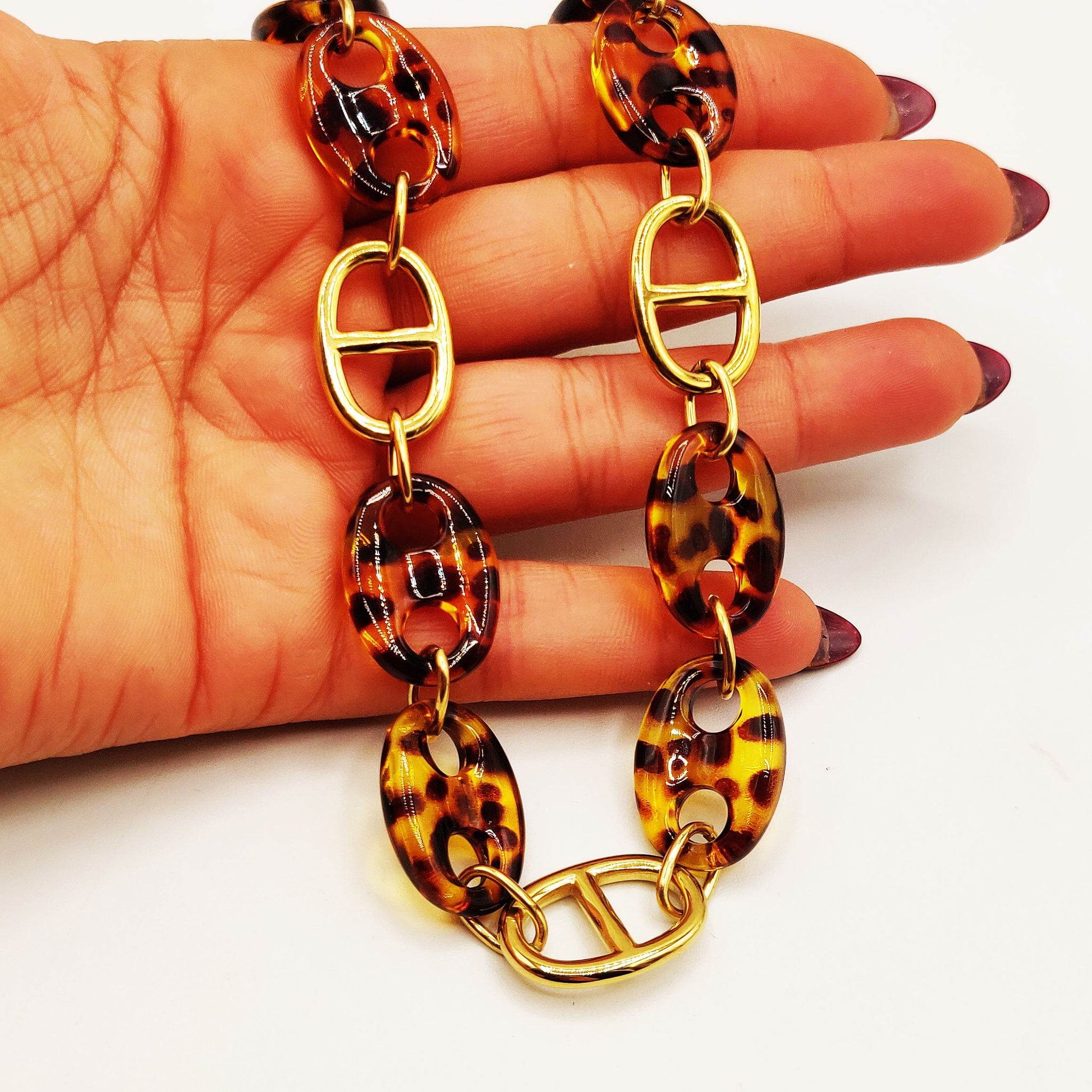 Collier Multi H Luxe Léopard