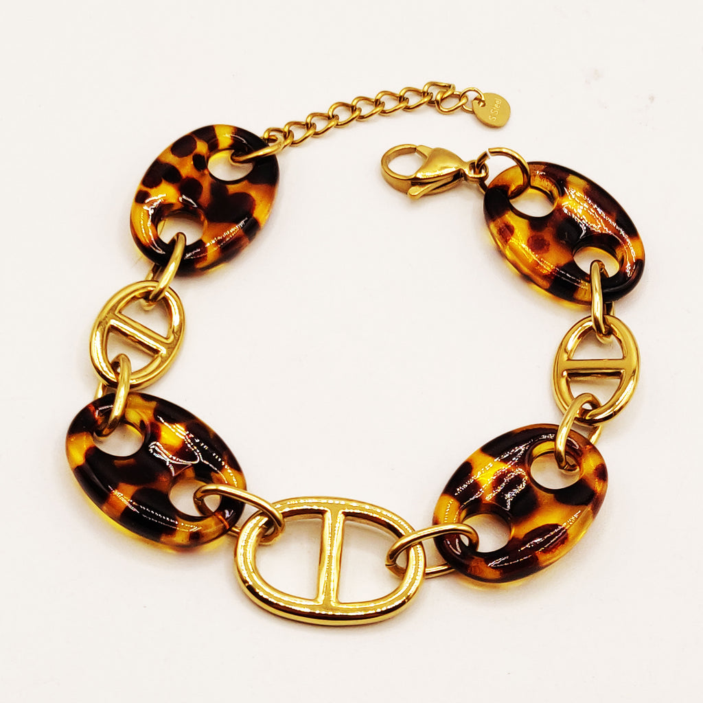 Bracelet Multi H Luxe Léopard