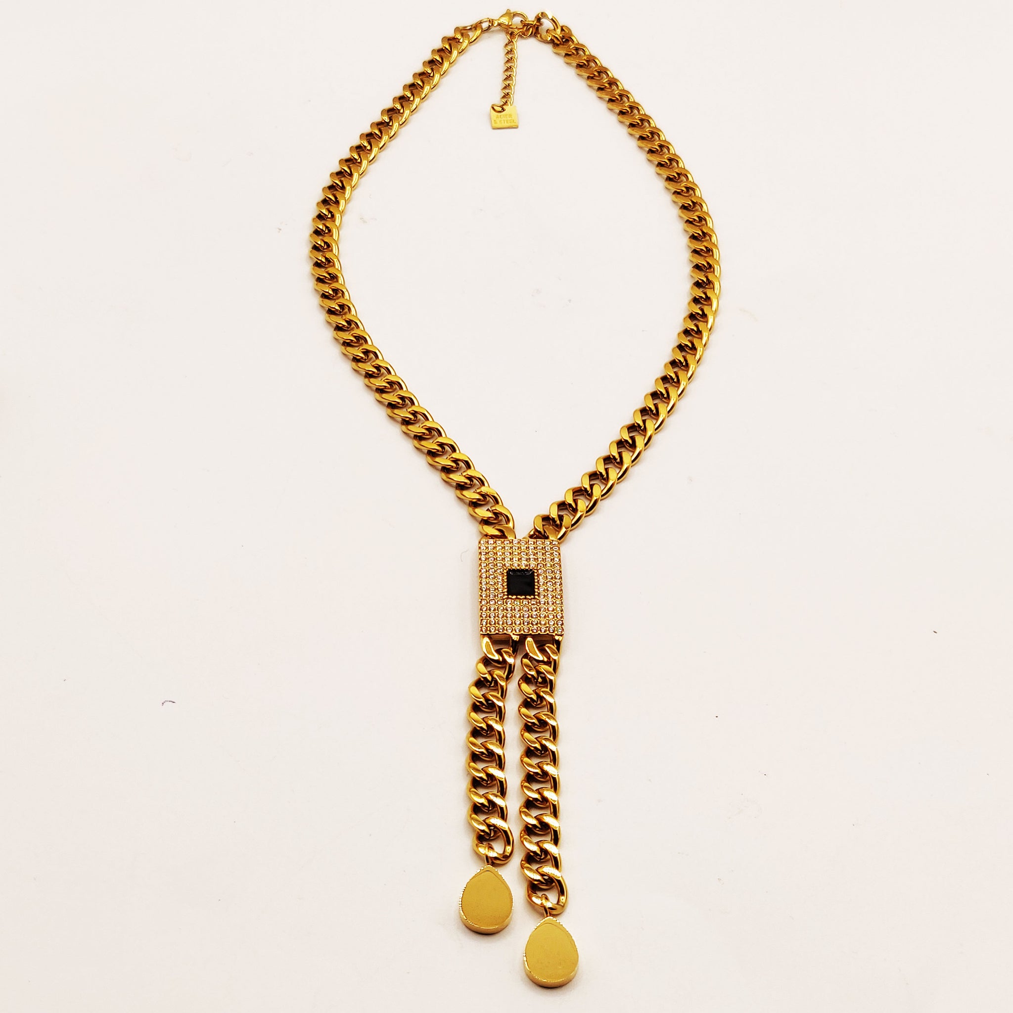 Collier Chaîne Pendentif Monte Carlo Full Cristaux Luxe