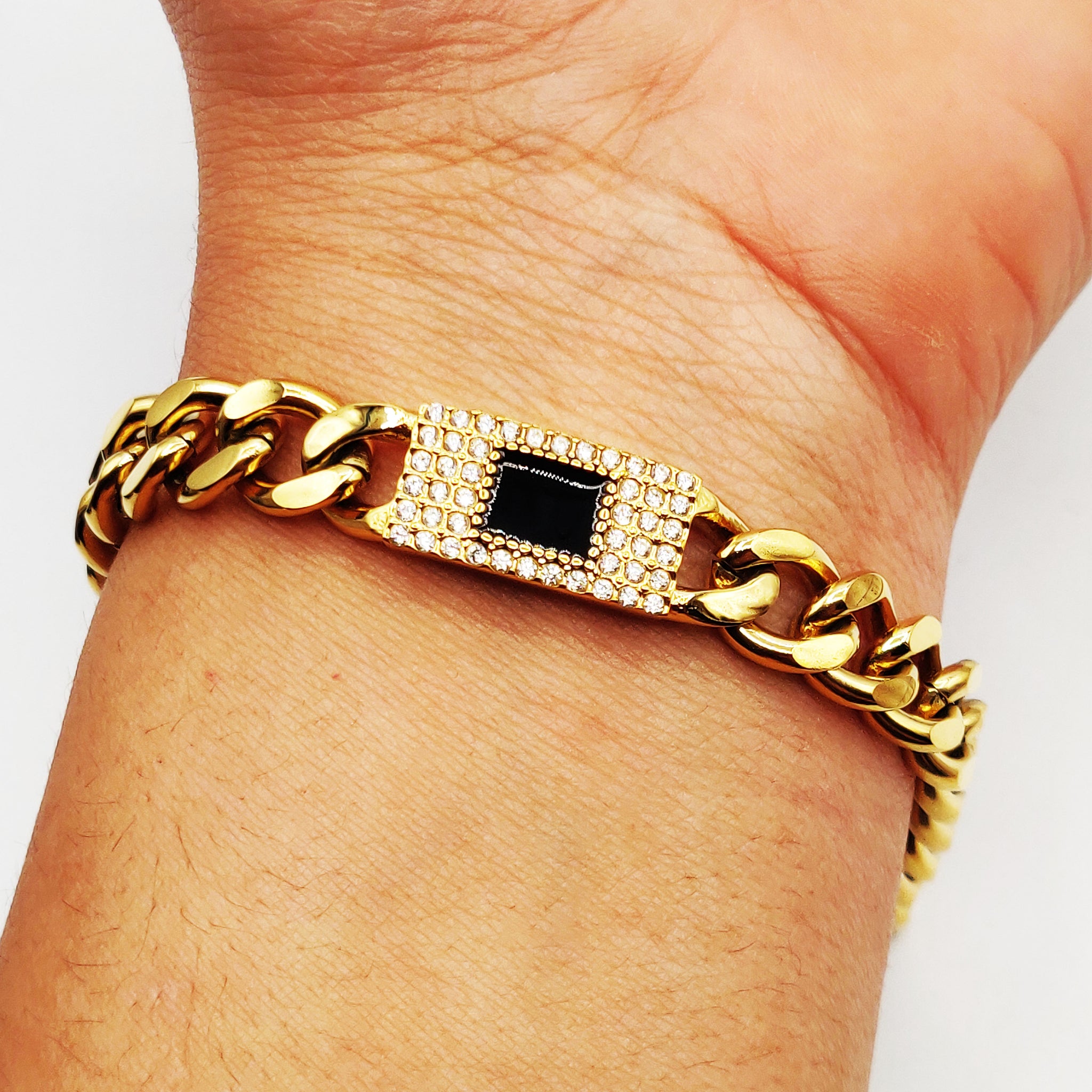 Bracelet Chaîne Pendentif Monte Carlo Full Cristaux Luxe