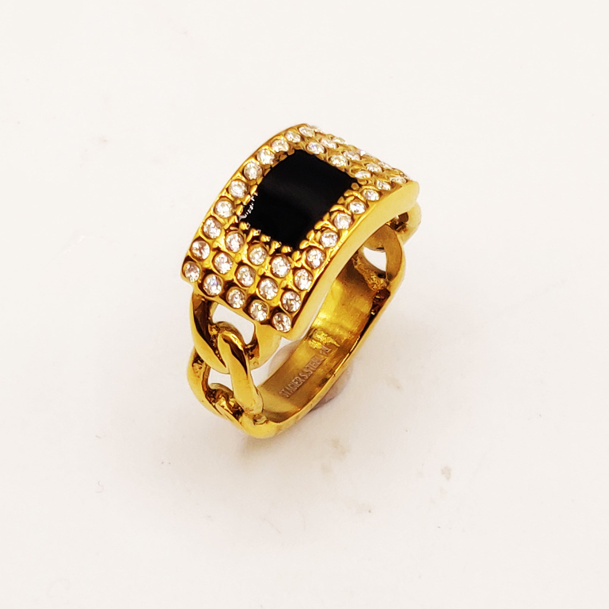 Bague Chaîne Pendentif Monte Carlo Full Cristaux Luxe