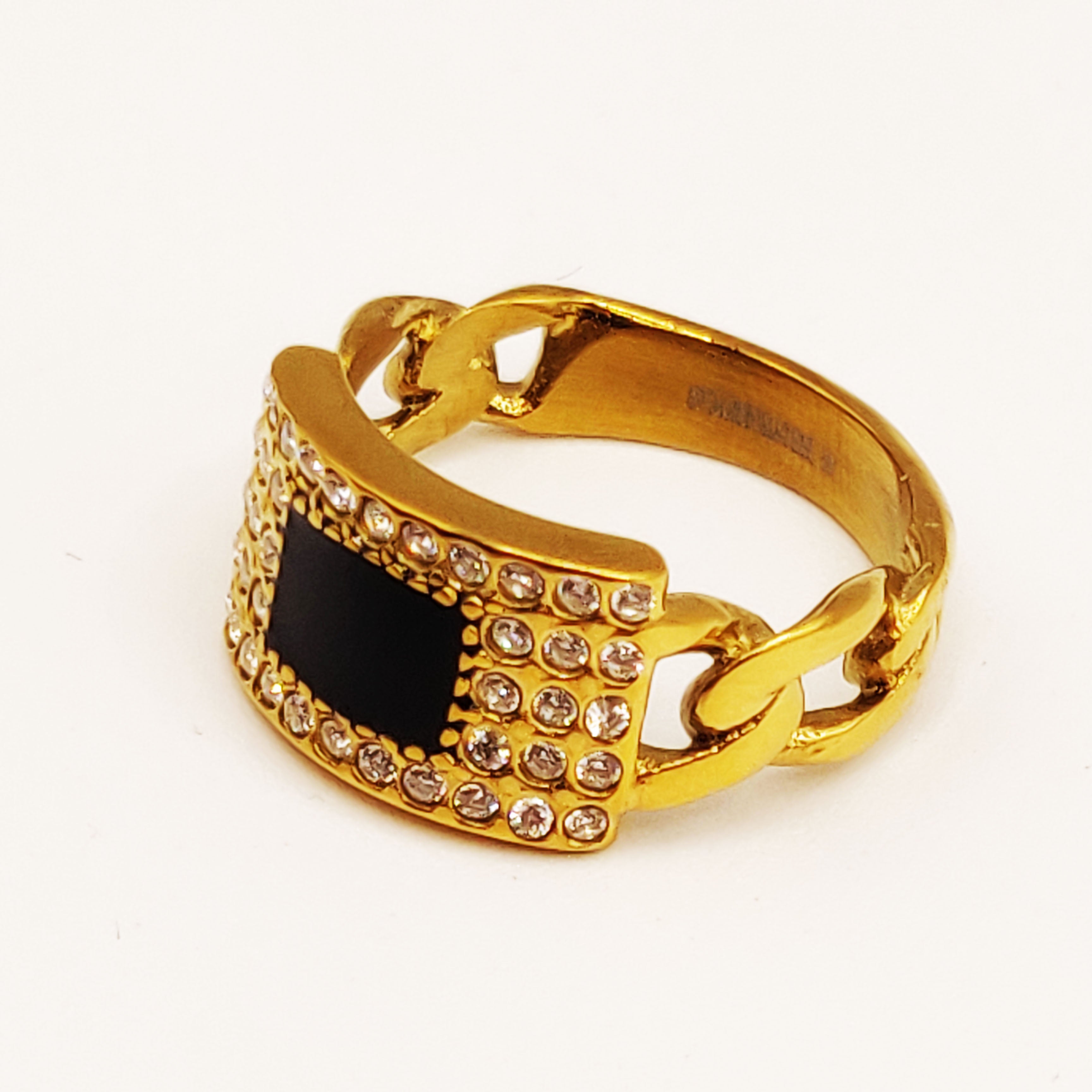Bague Chaîne Pendentif Monte Carlo Full Cristaux Luxe