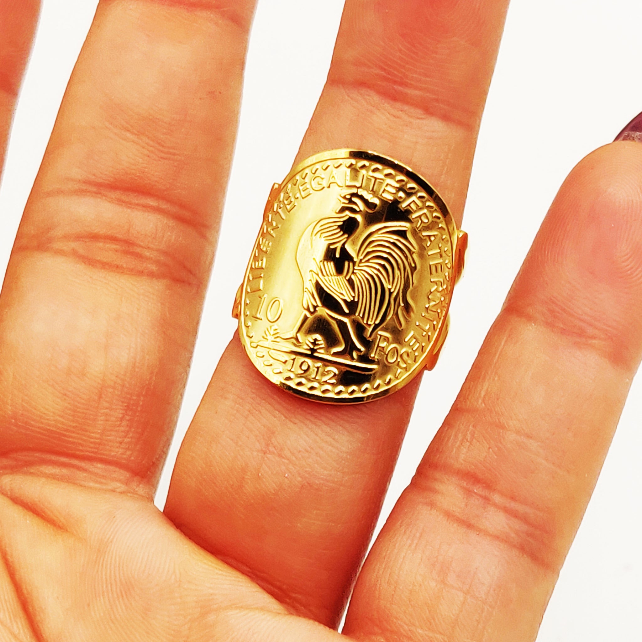 Bague Louise Coq Arrondie Luxe