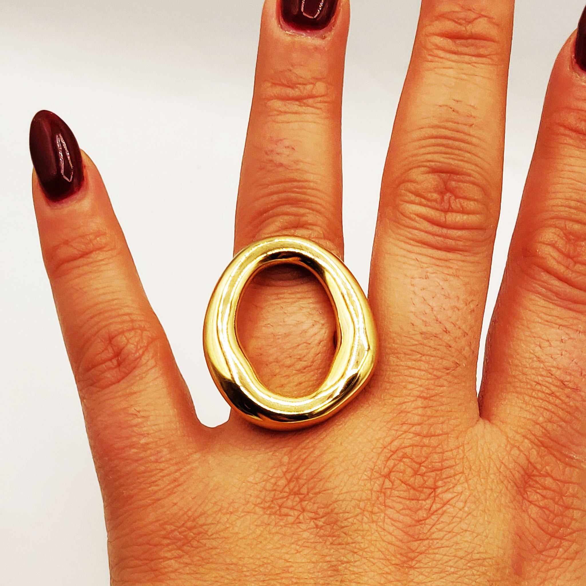 Bague Grand Cercle Vide Luxe