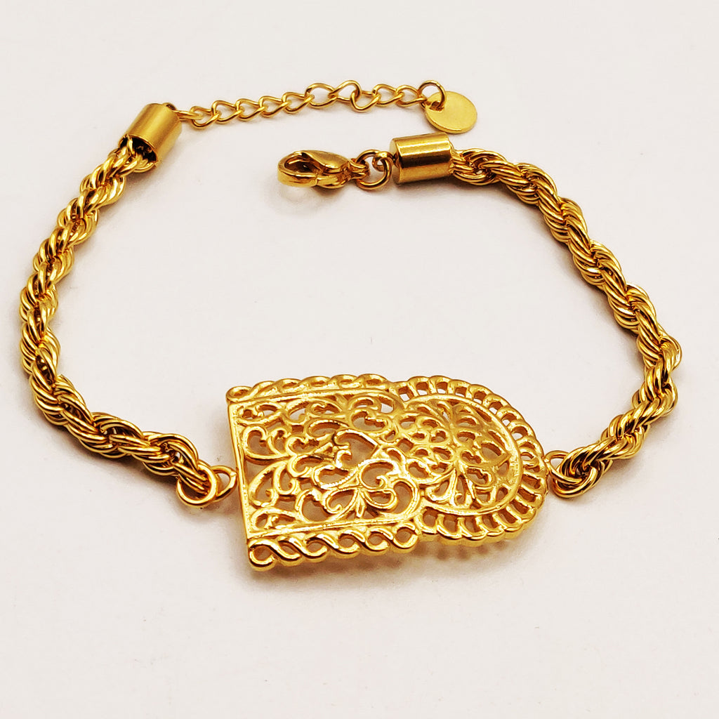 Bracelet Torsade Grand Pendentif Bab El Mansour Luxe