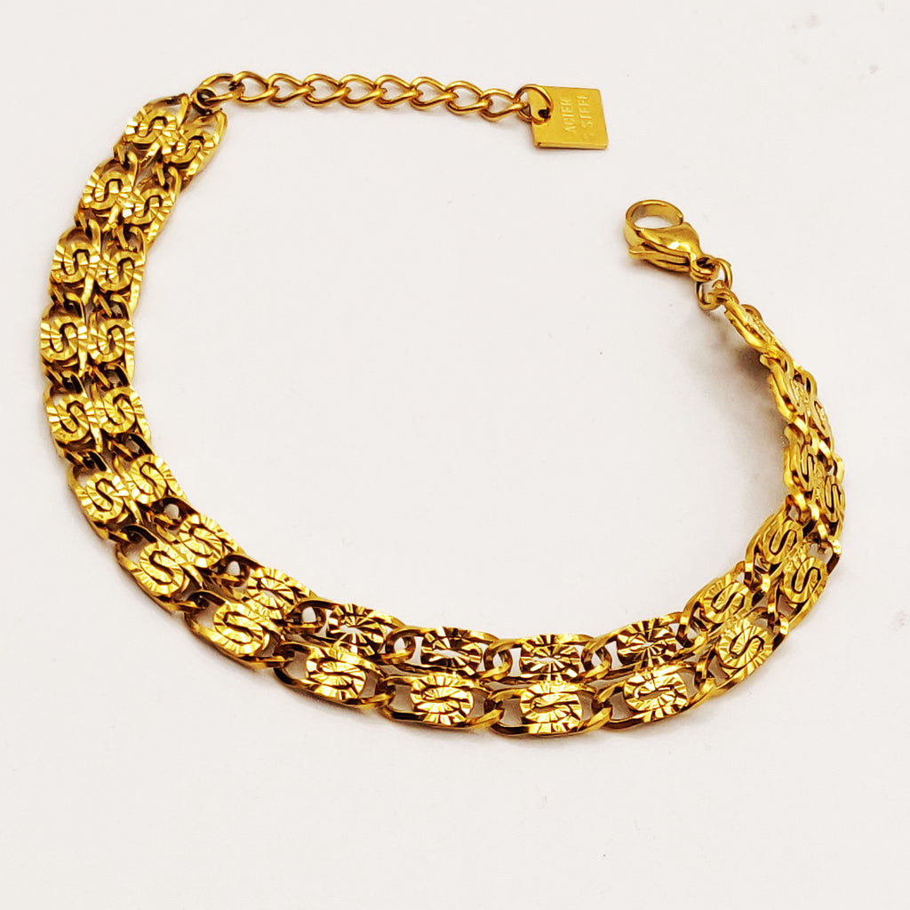 Bracelet Maille Royale Plat Luxe