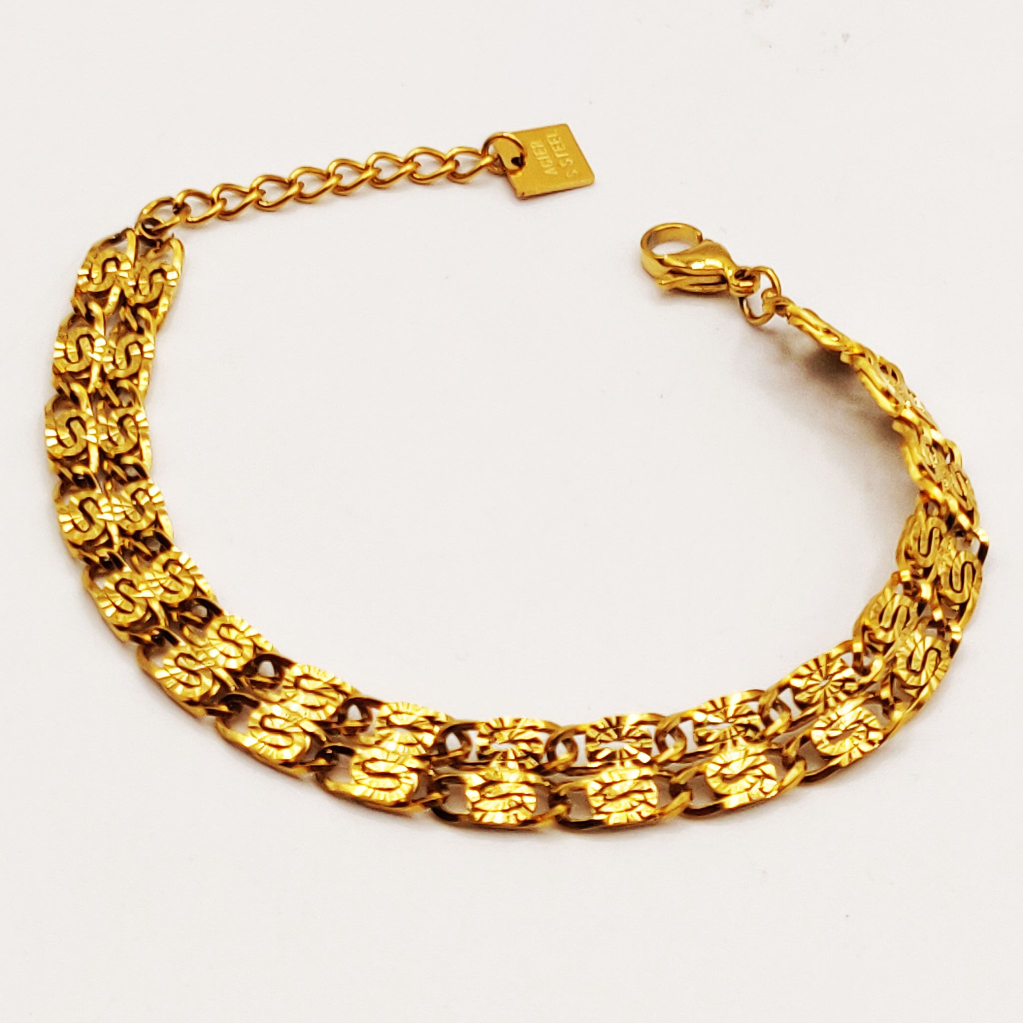 Bracelet Maille Royale Plat Luxe