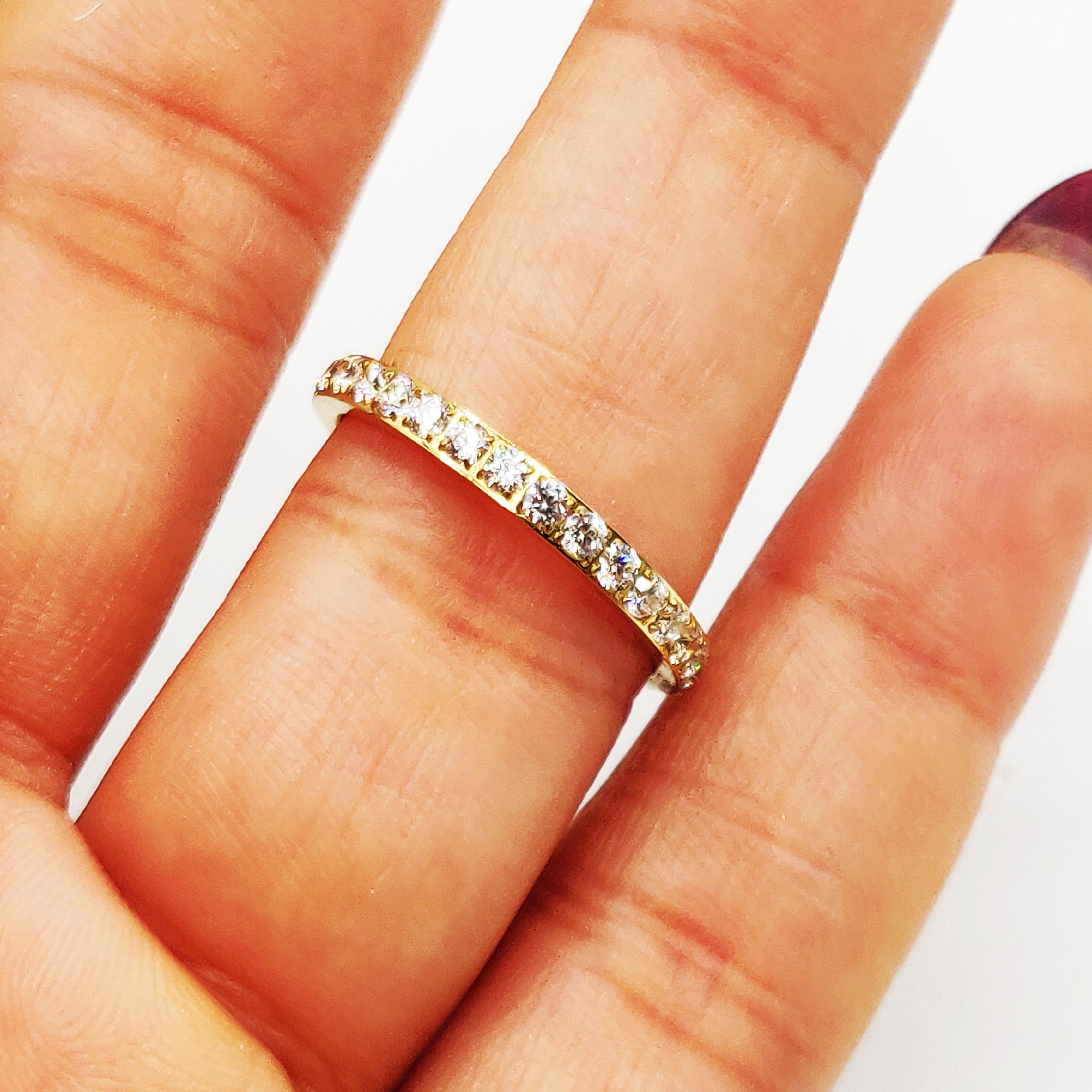 Bague Simple Tour Cristaux
