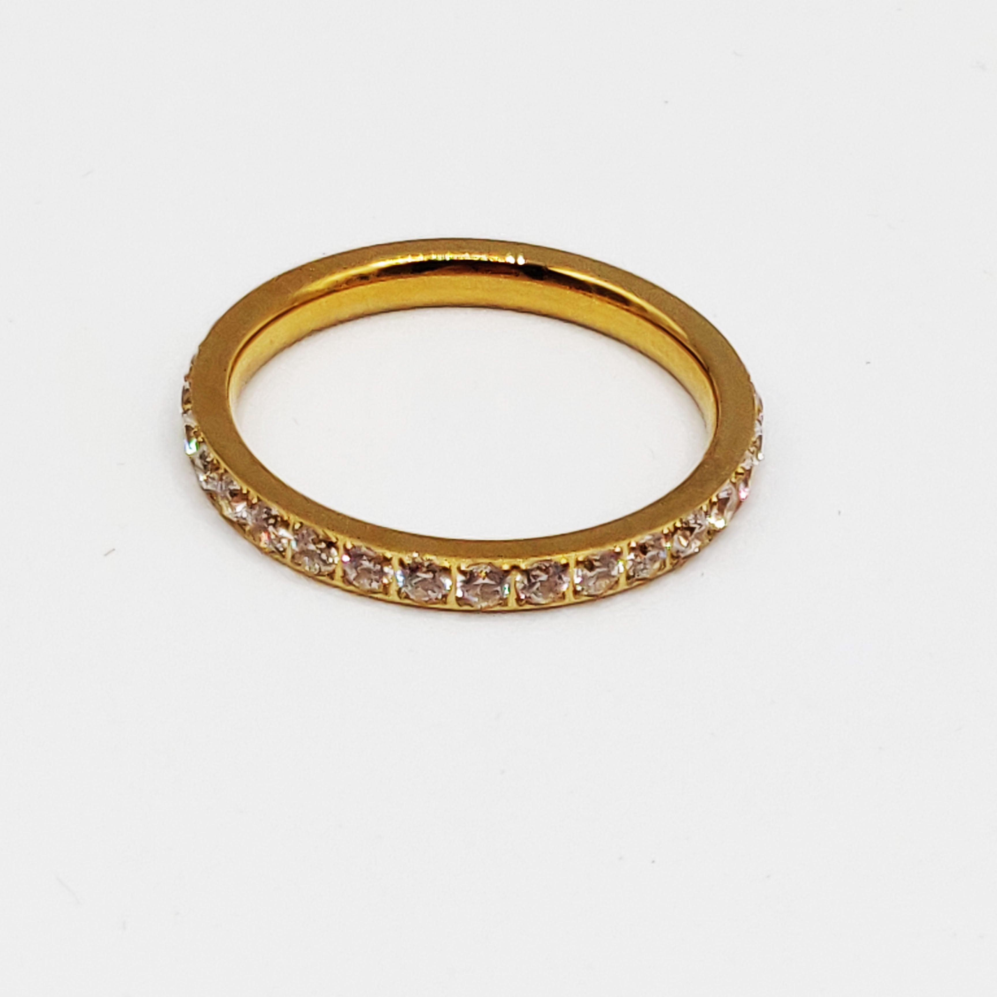Bague Simple Tour Cristaux