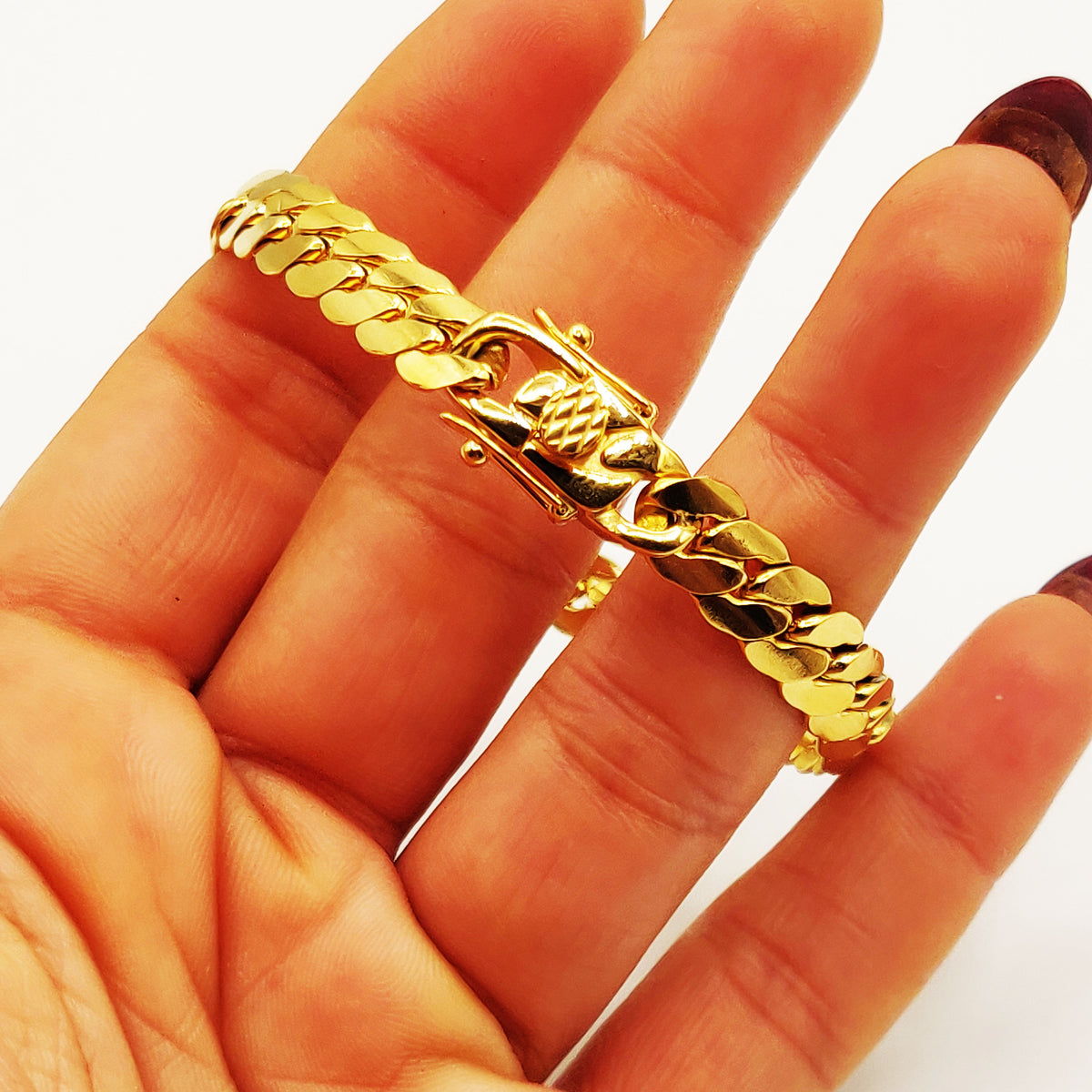 Bracelet Tresse Resserrée Fermeture Originale Luxe