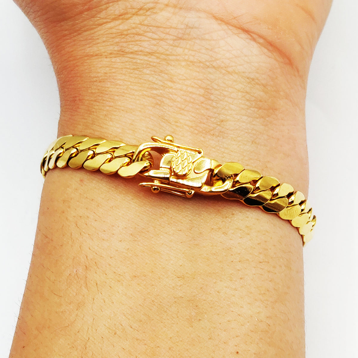 Bracelet Tresse Resserrée Fermeture Originale Luxe