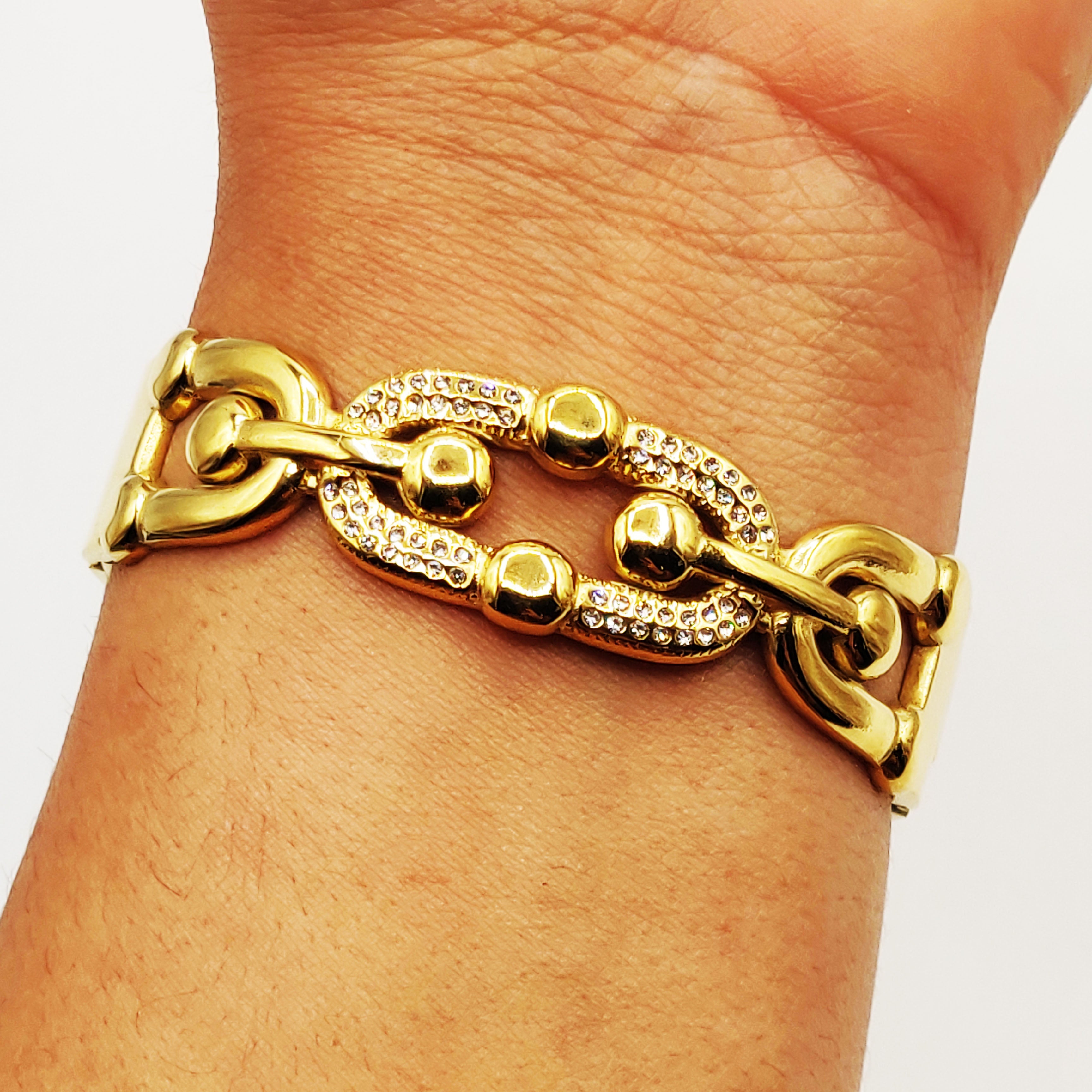 Bracelet Rigide Multi Grand T Luxe Cristaux