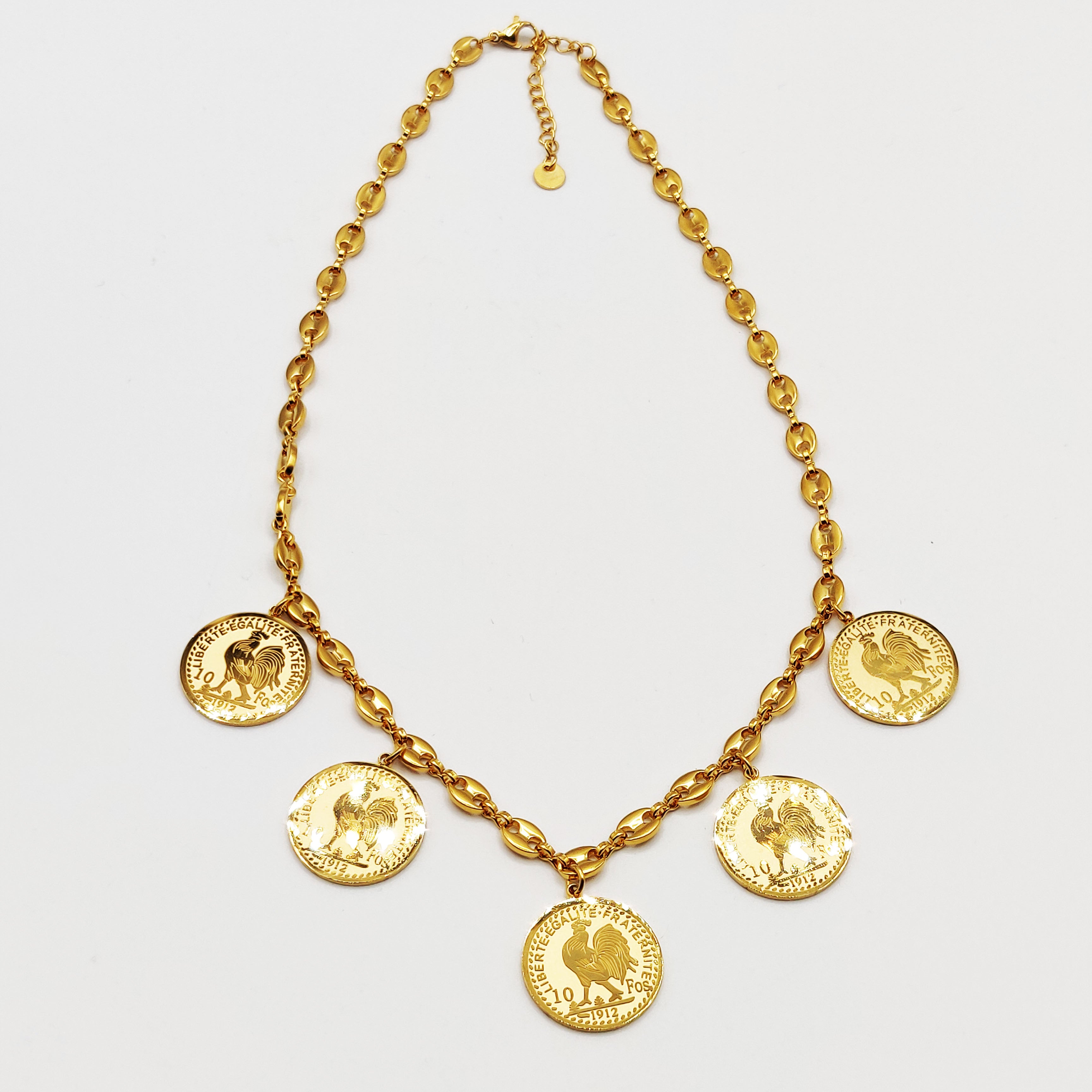 Collier Graînes de Café Multi Louise Coq Luxe