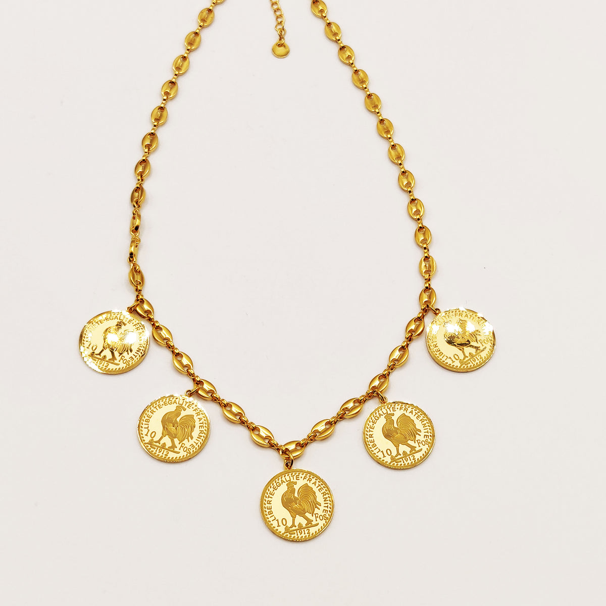 Collier Graînes de Café Multi Louise Coq Luxe