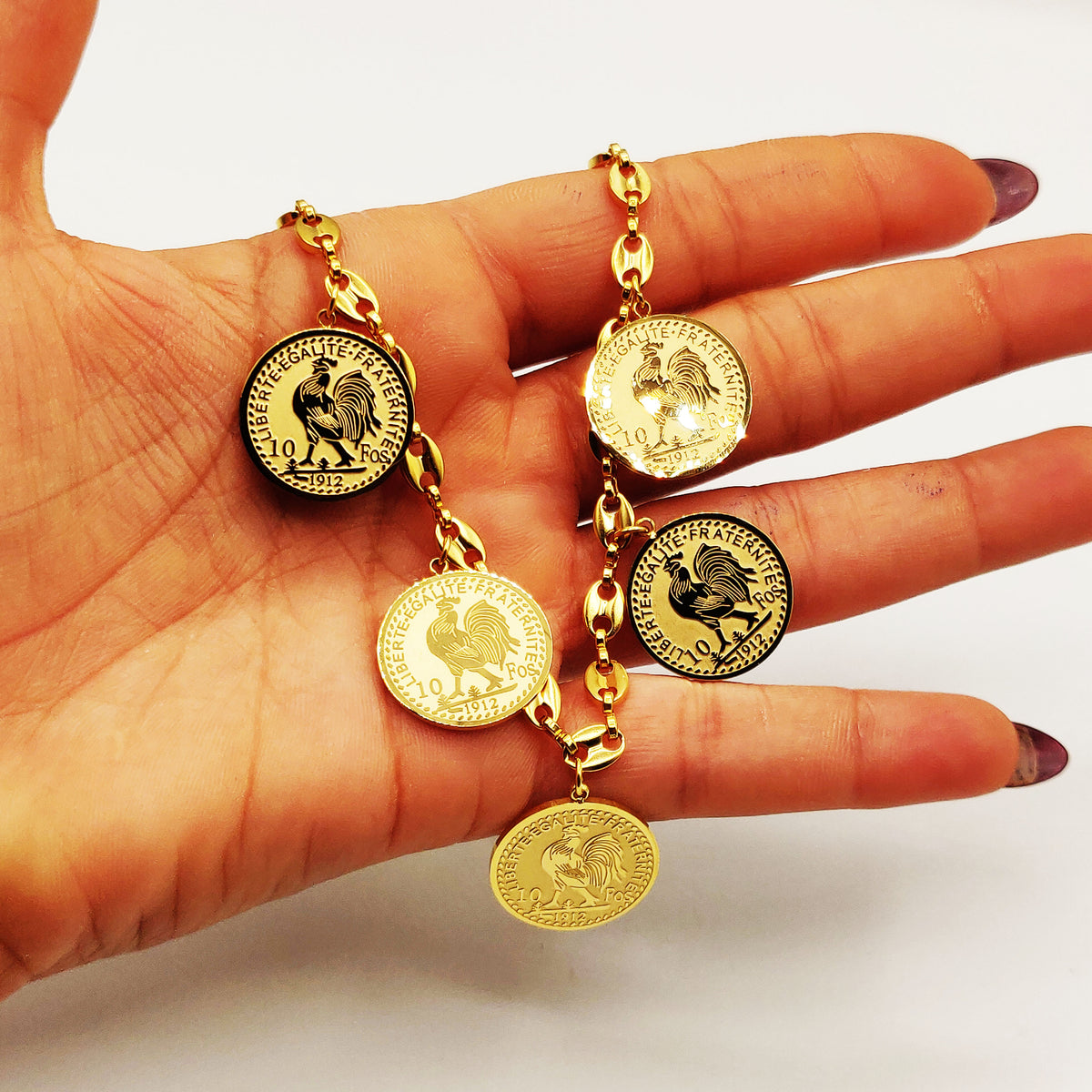 Collier Graînes de Café Multi Louise Coq Luxe