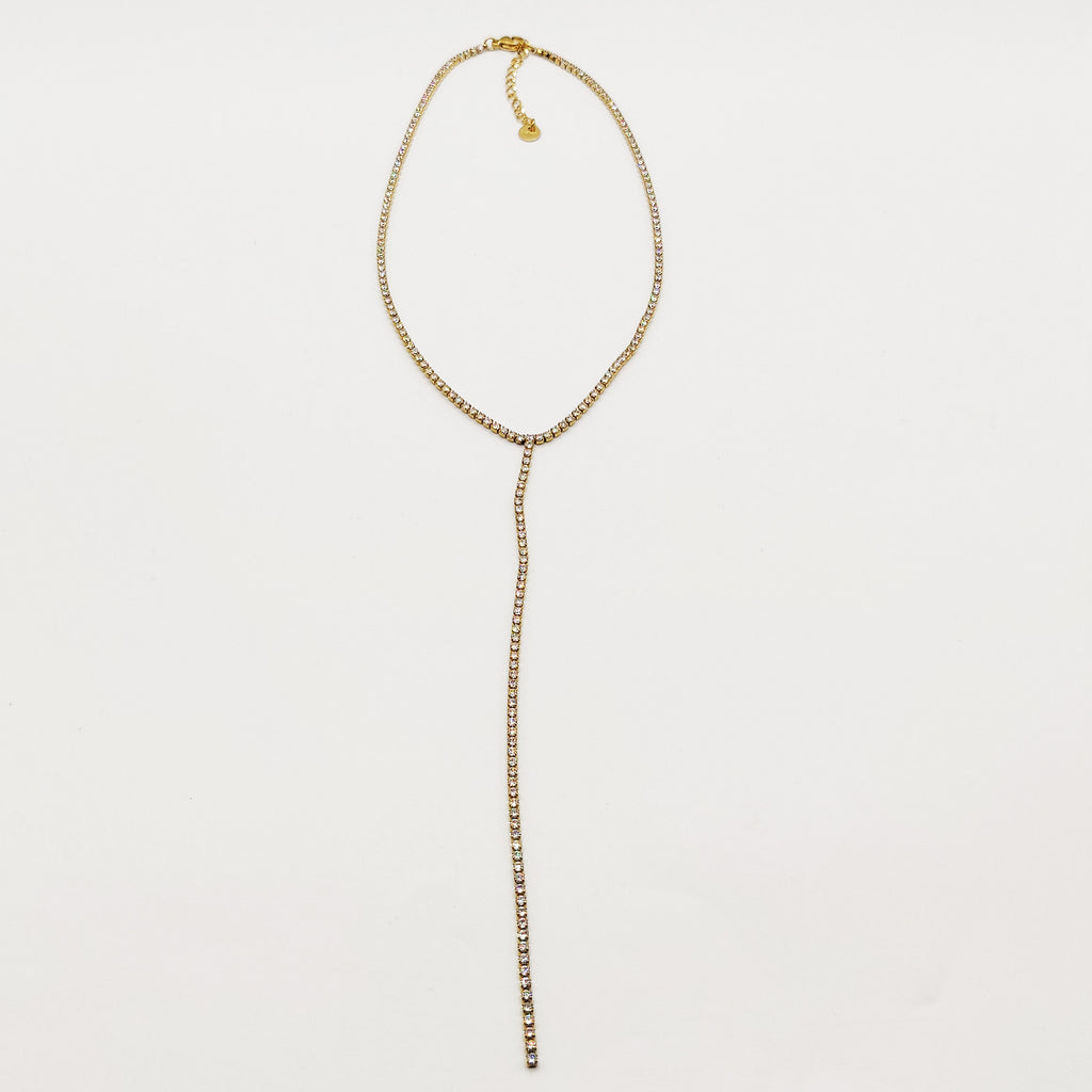 Collier Rivière Cristaux Descendant Luxe