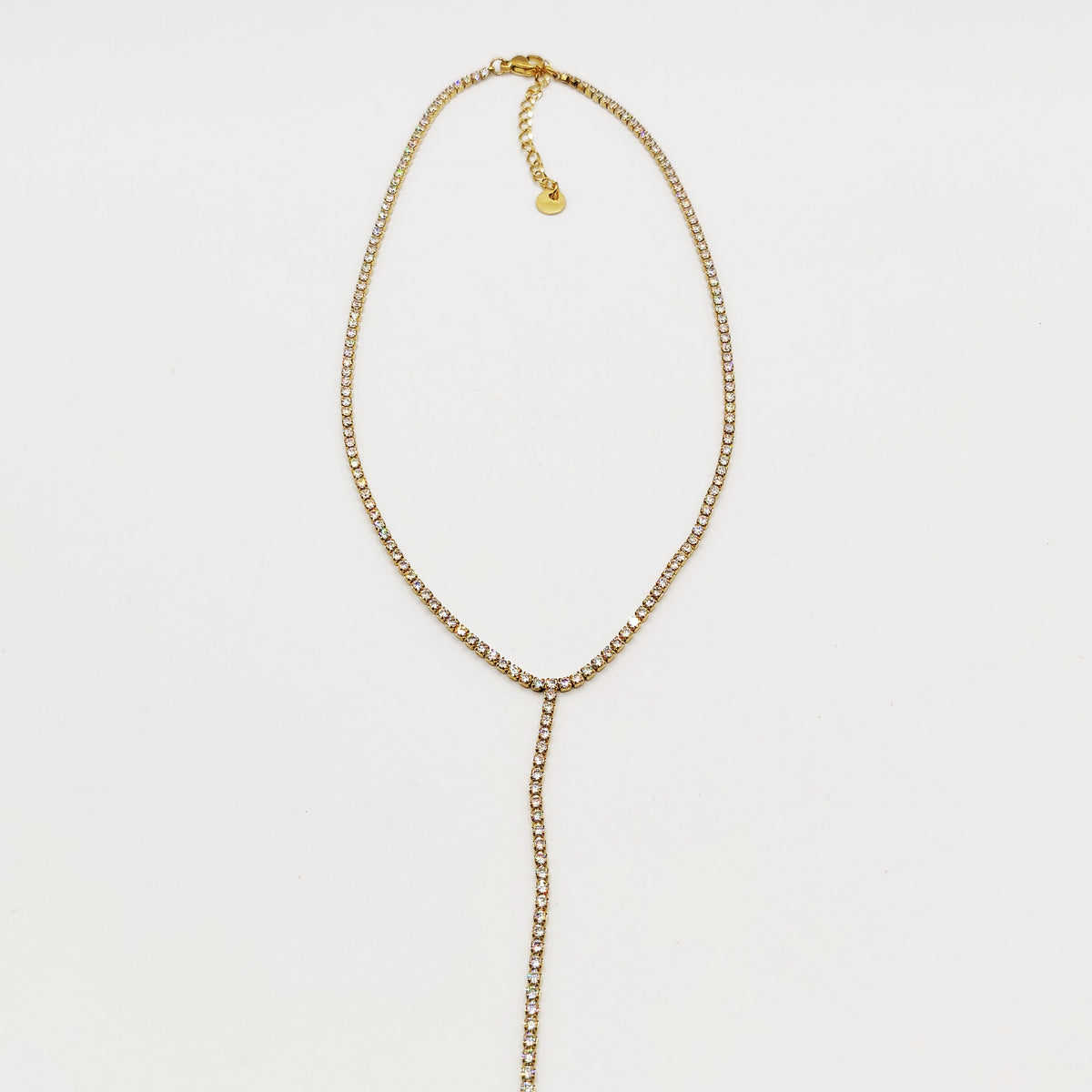 Collier Rivière Cristaux Descendant Luxe