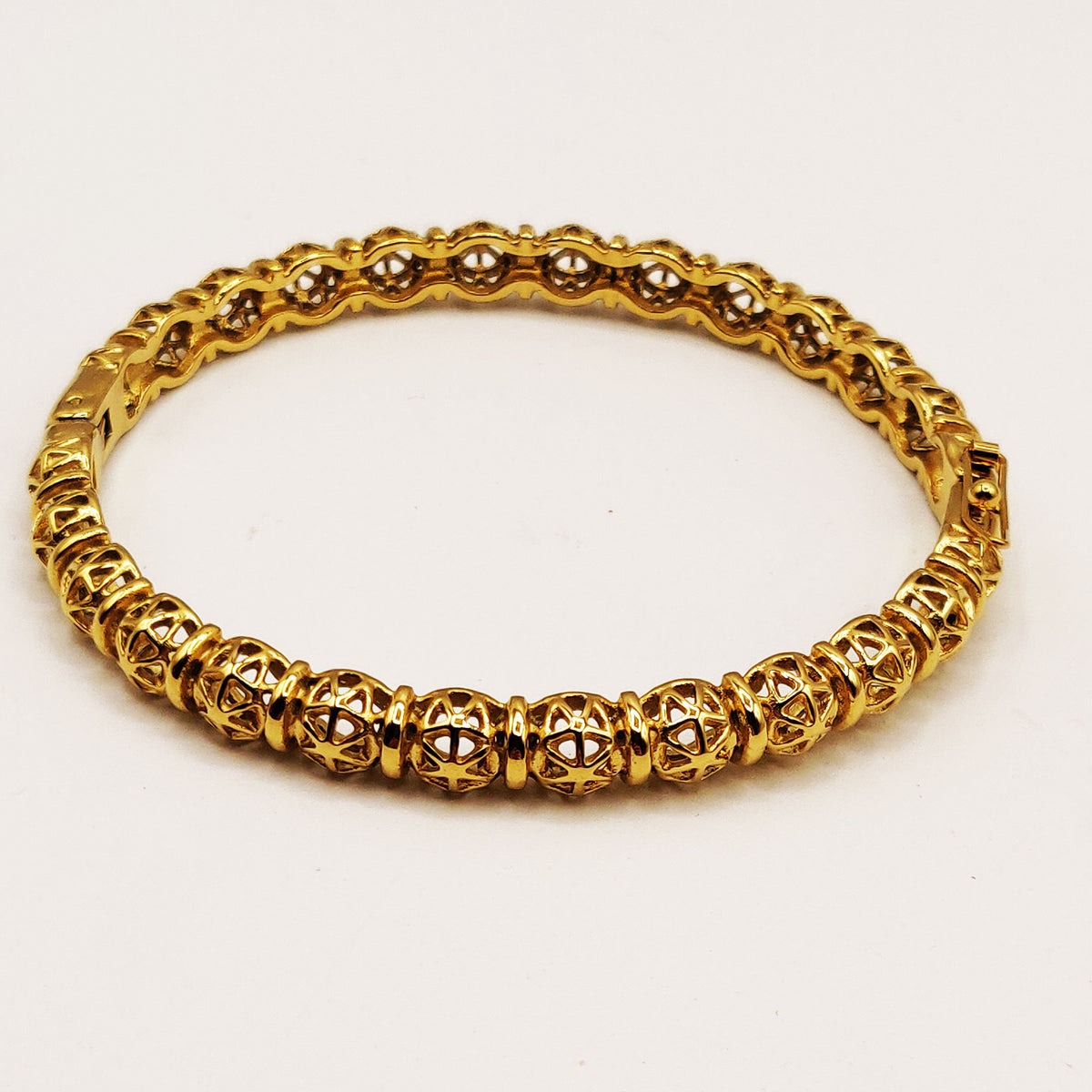 Bracelet Rigide Multi Boules Orientales Creuses Luxe