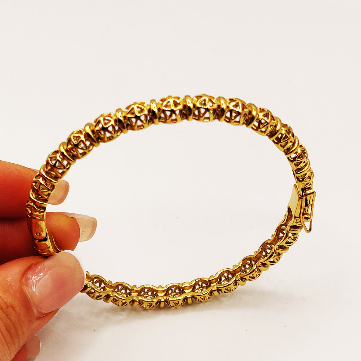Bracelet Rigide Multi Boules Orientales Creuses Luxe