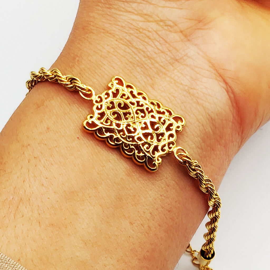 Bracelet Rectangle Motifs Orientaux Luxe