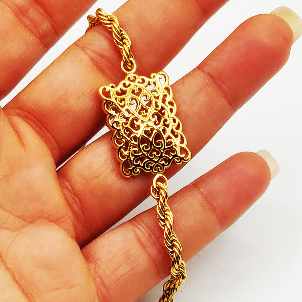 Bracelet Rectangle Motifs Orientaux Luxe