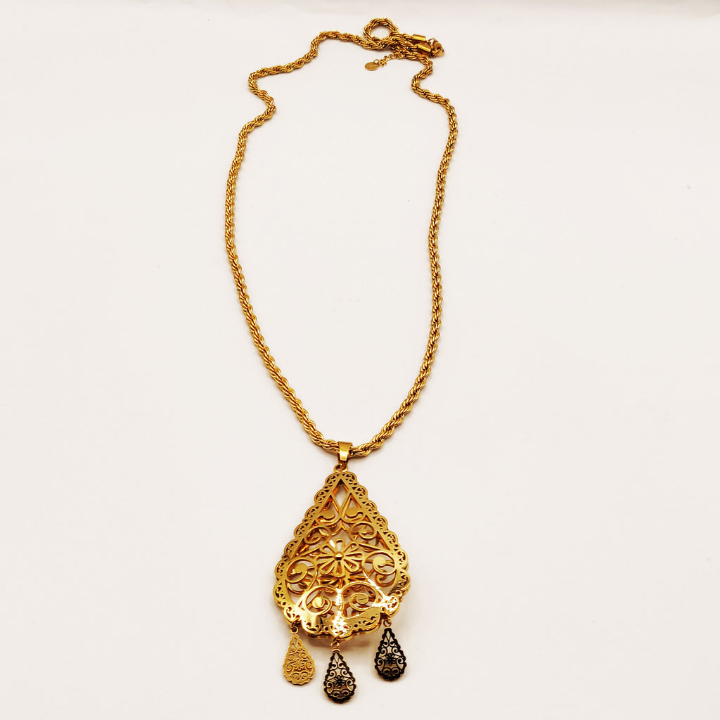 Collier / Sautoir Goutte Orientale Pendentifs Gouttes Luxe