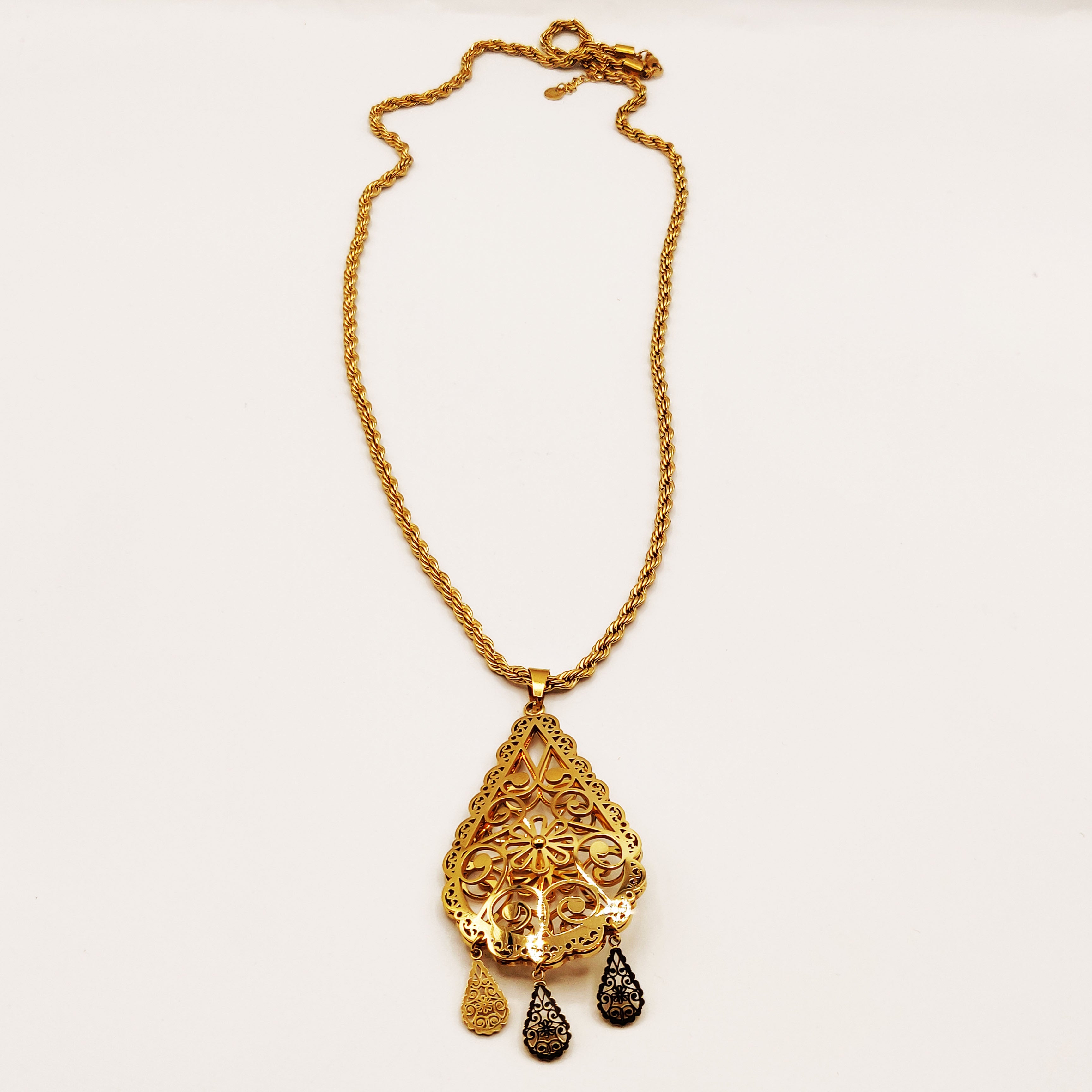 Collier / Sautoir Goutte Orientale Pendentifs Gouttes Luxe