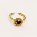 Bague Multi Cercles Nuances de Bleus Luxe
