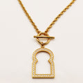 Collier / Sautoir Grand Bab El mansour Creux Cristaux Luxe