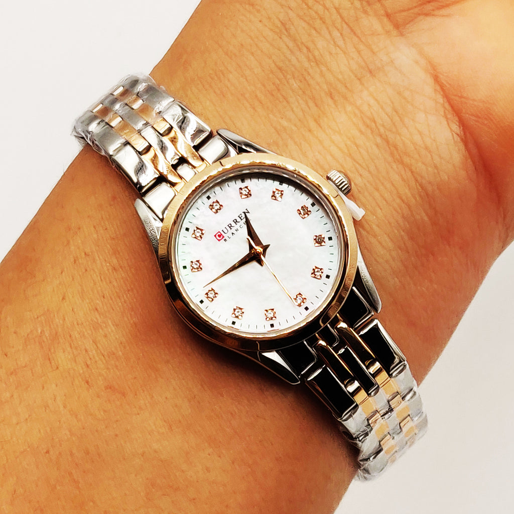 Montre Curren C9111L Fond Blanc Nacré