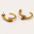 Boucles d'oreilles Clou Luxe Cristaux