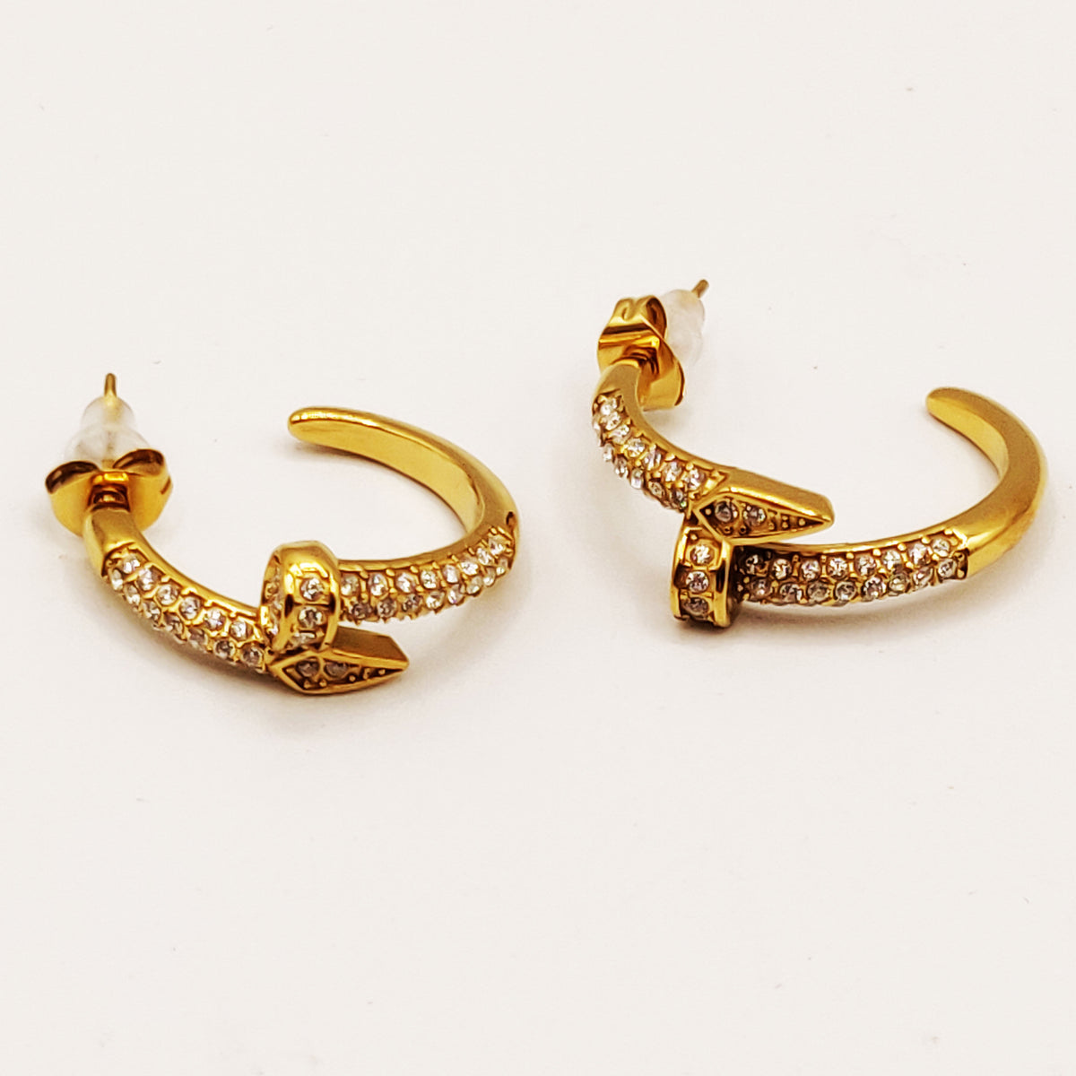 Boucles d'oreilles Clou Luxe Cristaux