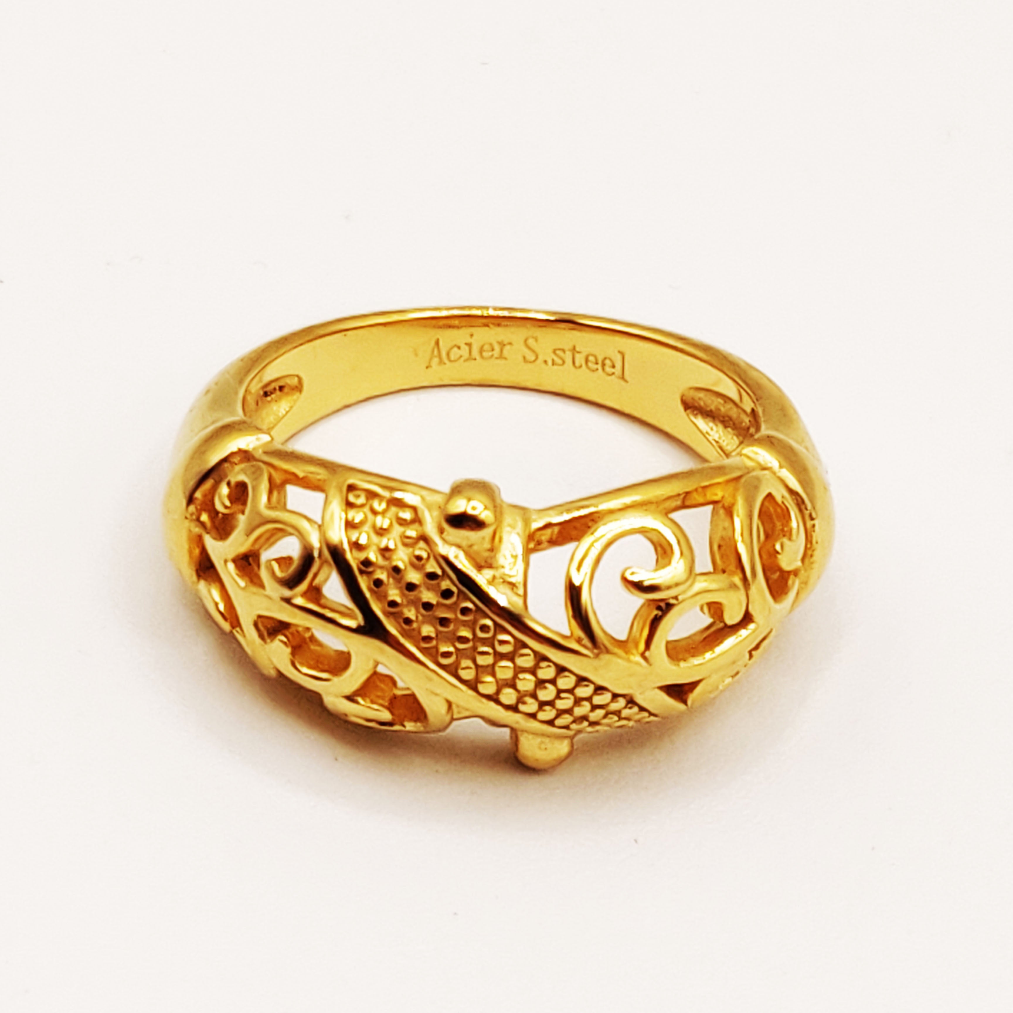 Bague Boules Motifs Orientaux Luxe