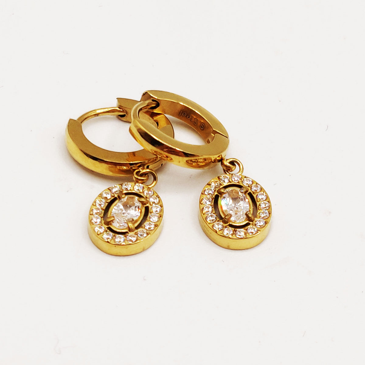 Boucles d'oreilles Multi Cristaux Ovales Tour Cristaux