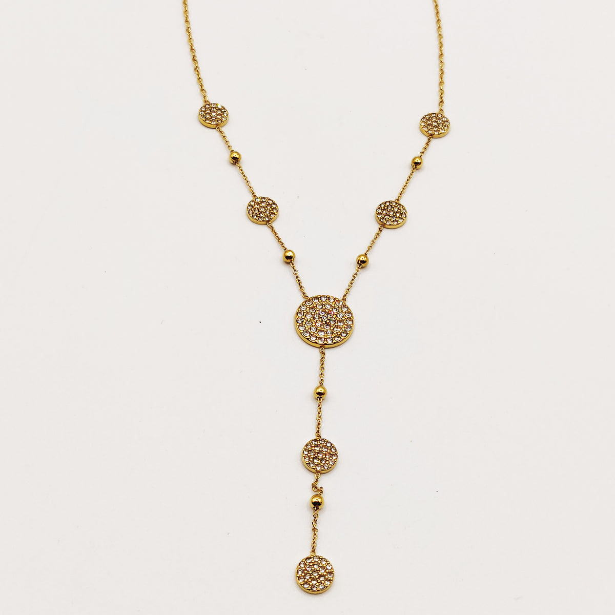 Collier Multi Cercles Multi Cristaux Luxe