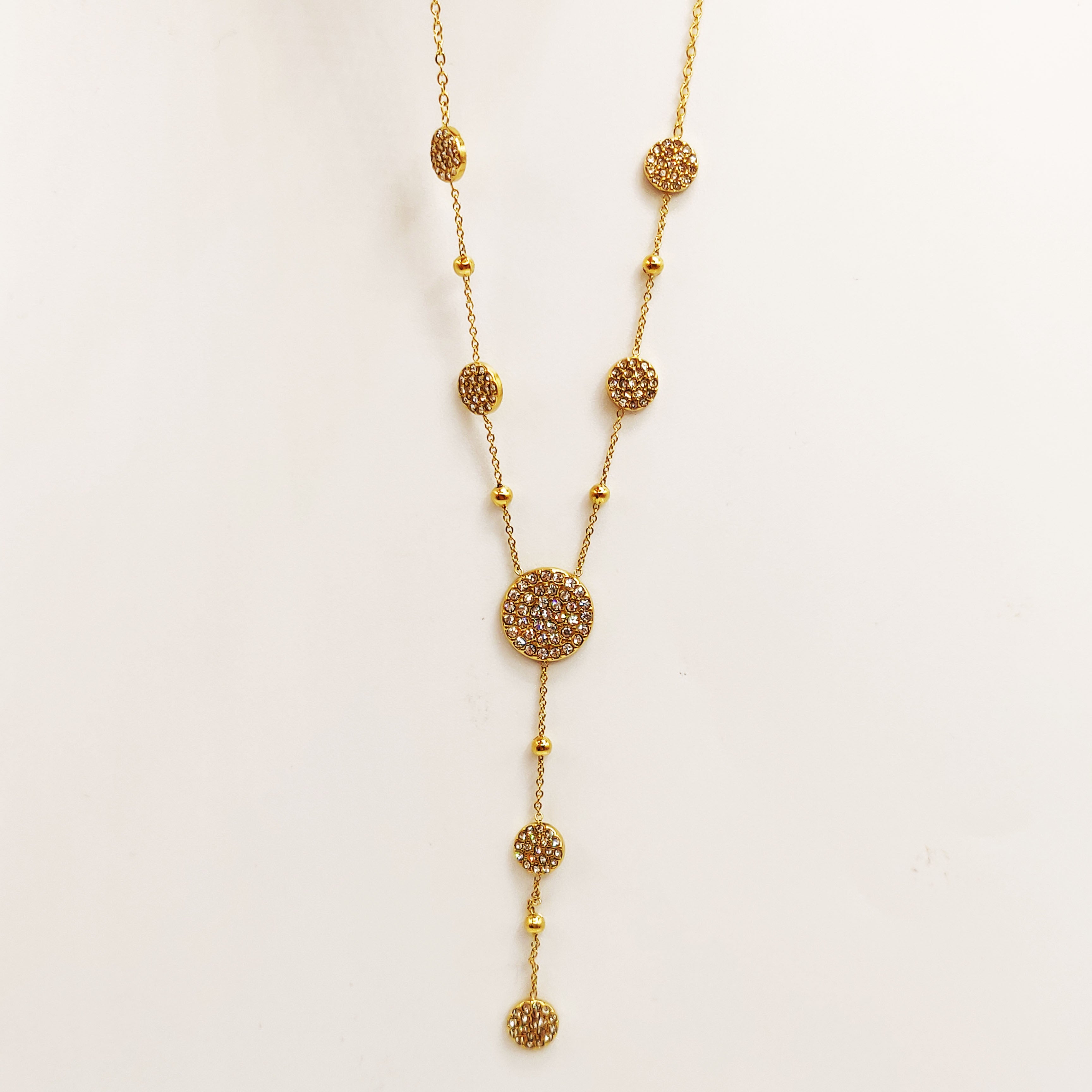 Collier Multi Cercles Multi Cristaux Luxe