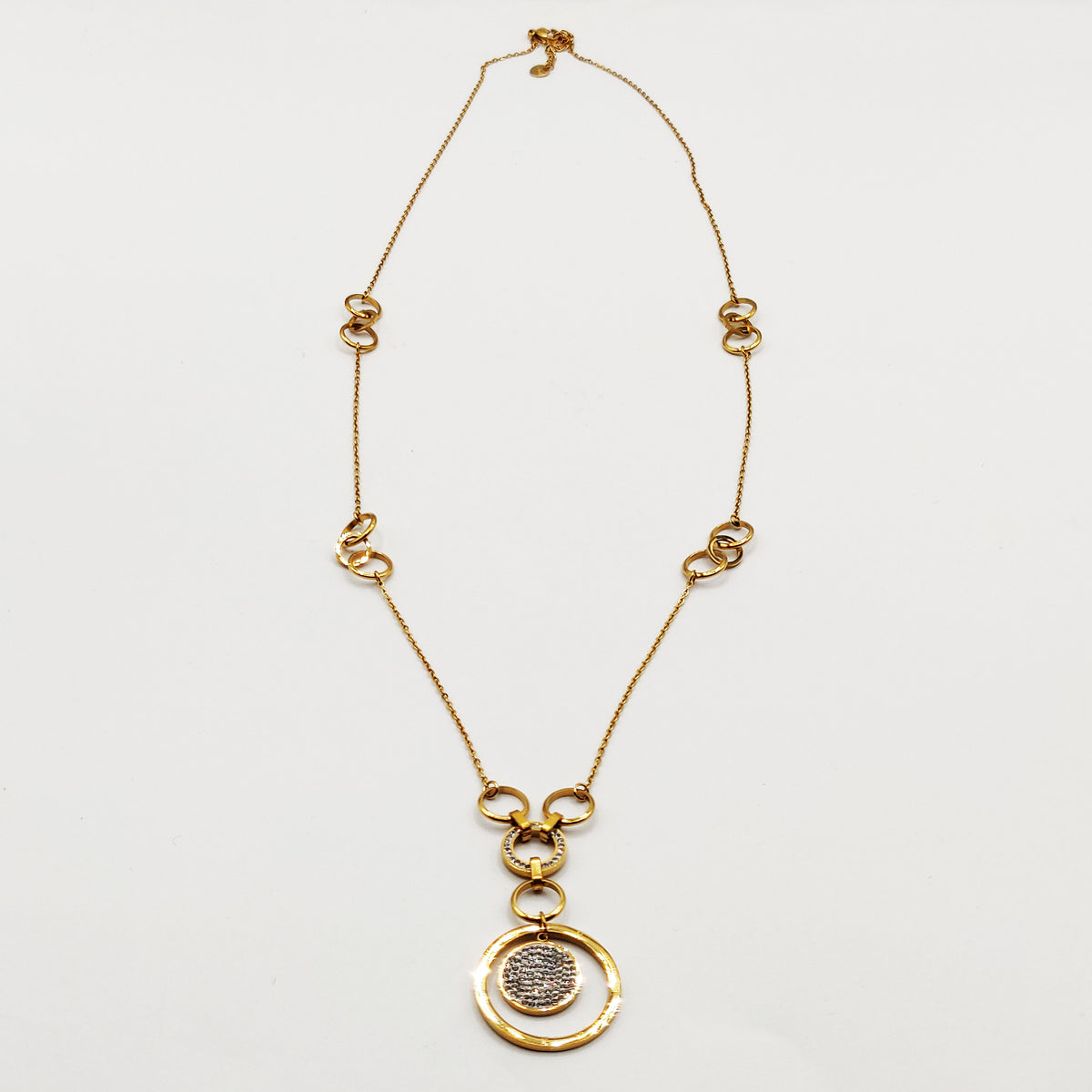 Collier Long Cercles Romain Luxe