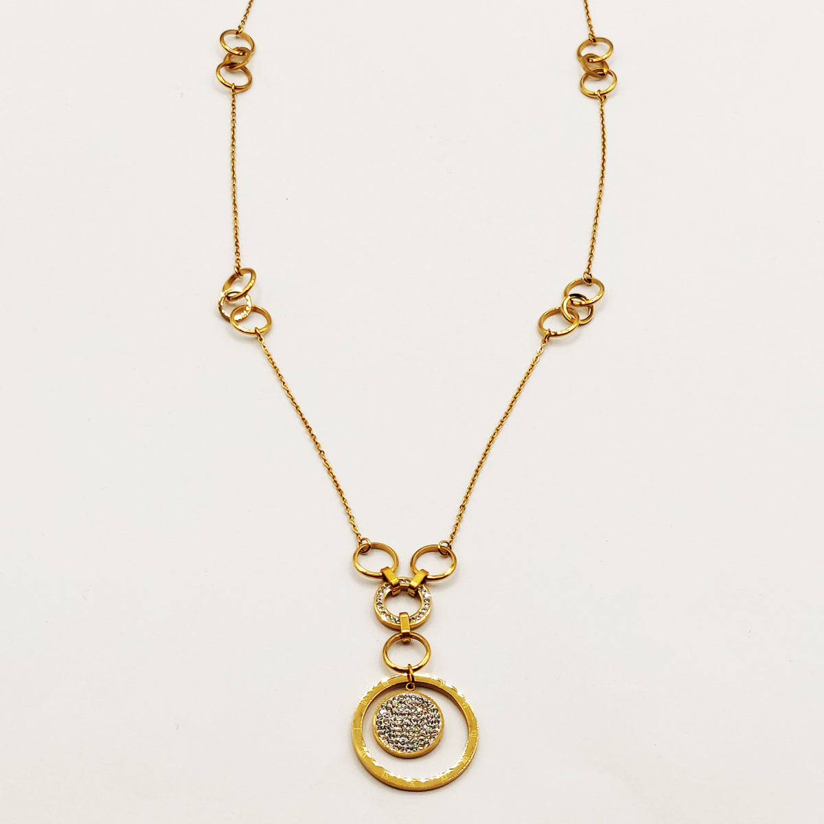 Collier Long Cercles Romain Luxe