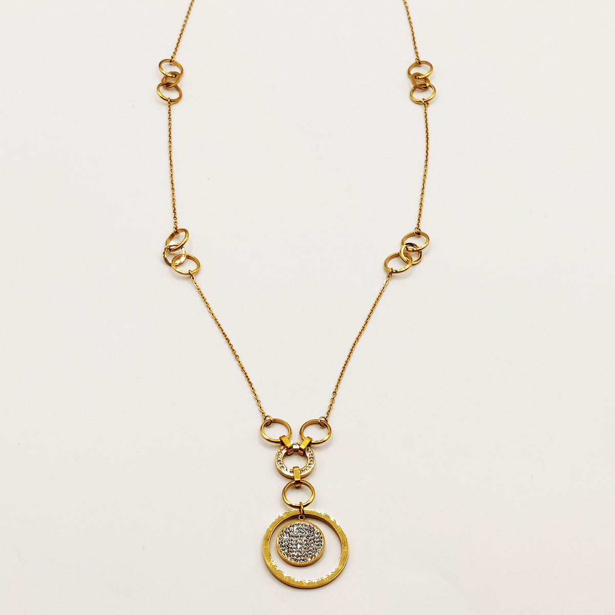Collier Long Cercles Romain Luxe