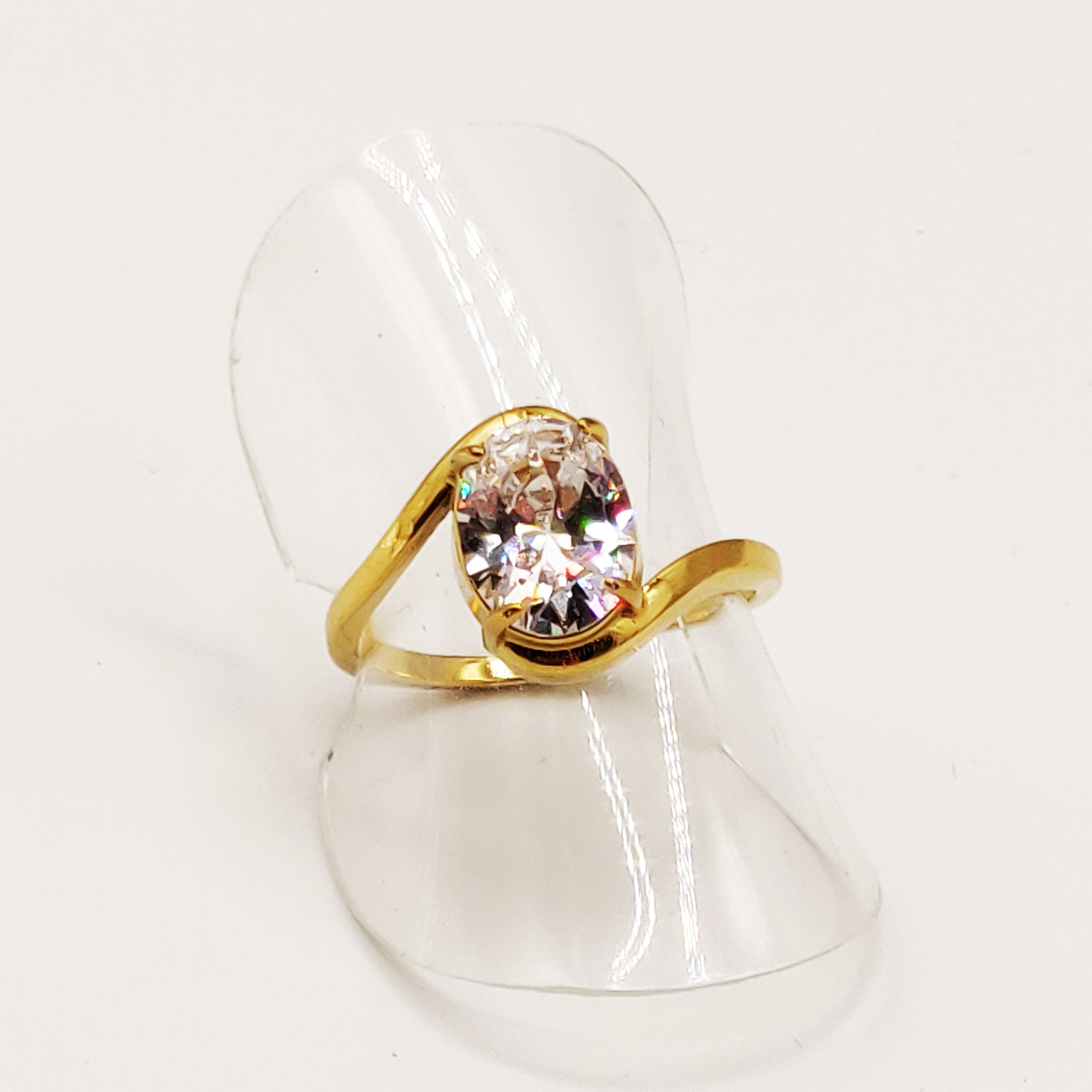 Bague Bague Grand Cristal Ovale