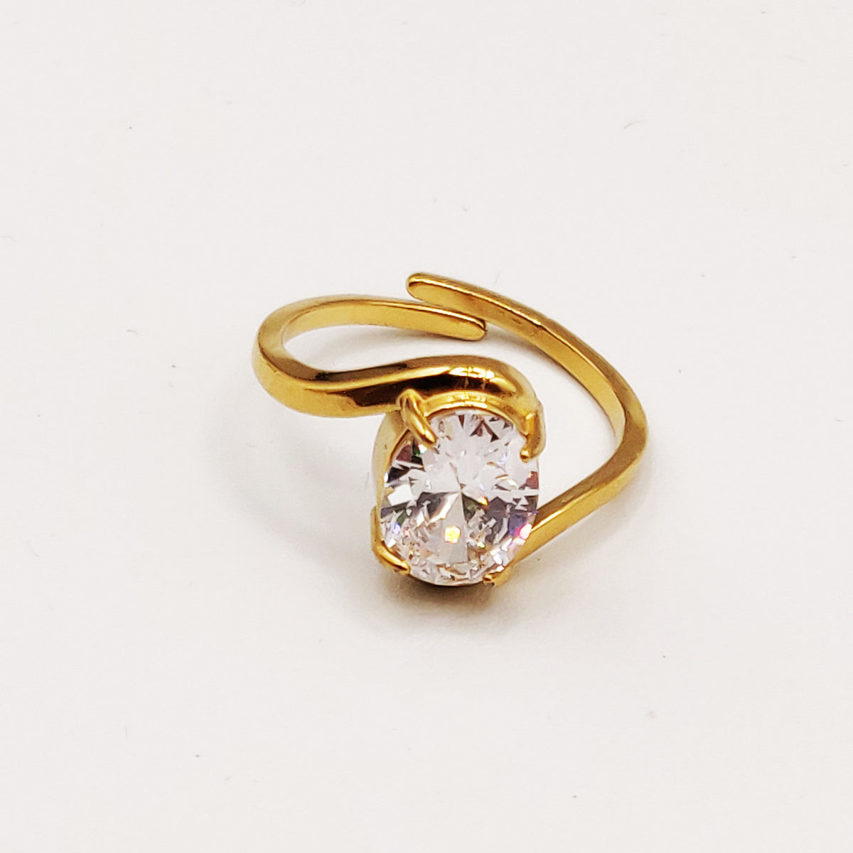 Bague Bague Grand Cristal Ovale