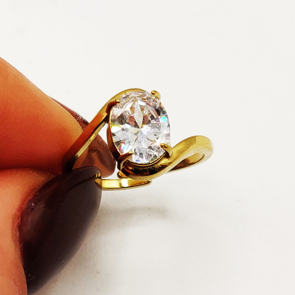 Bague Bague Grand Cristal Ovale