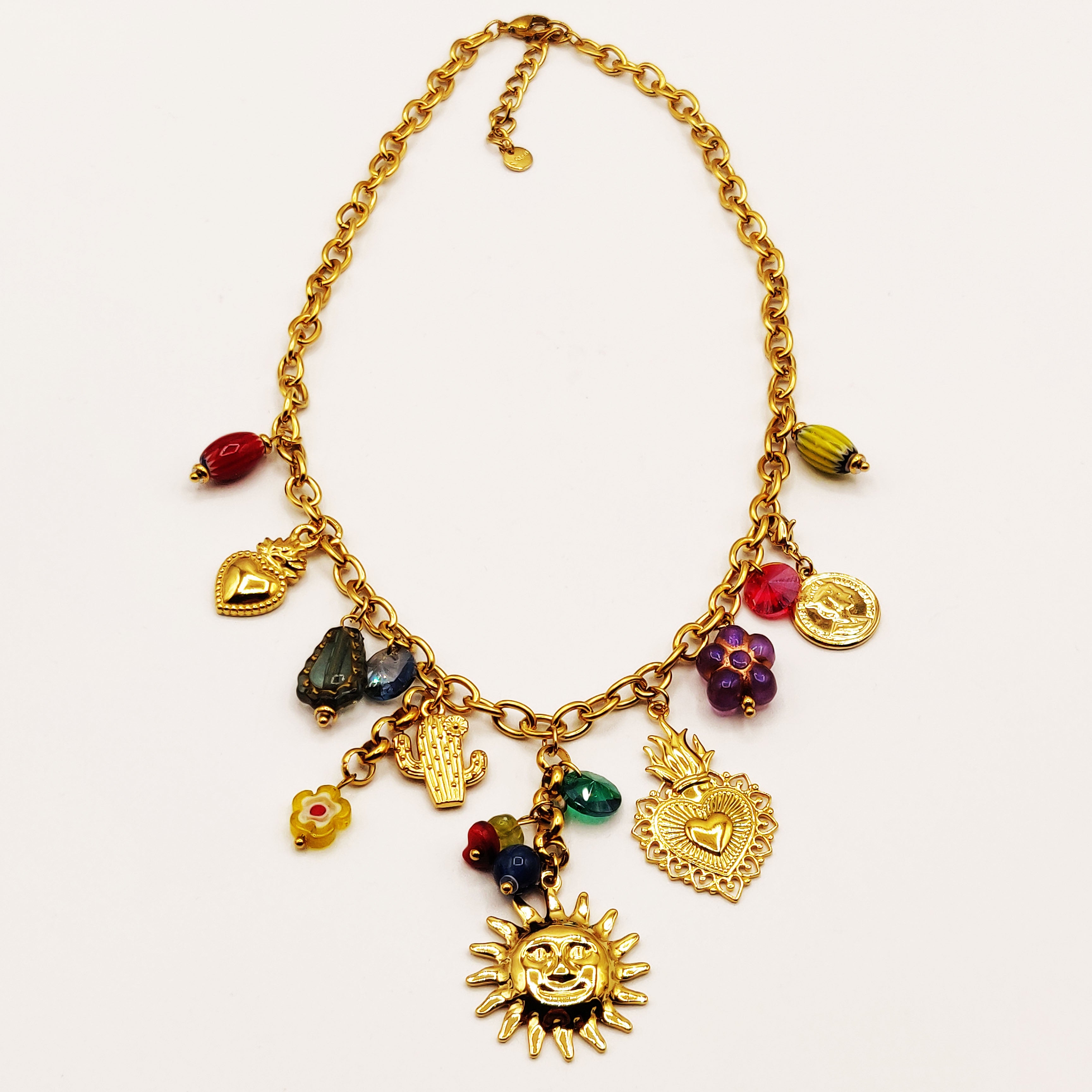 Collier Multi Bibelots Colorés Soleil Luxe